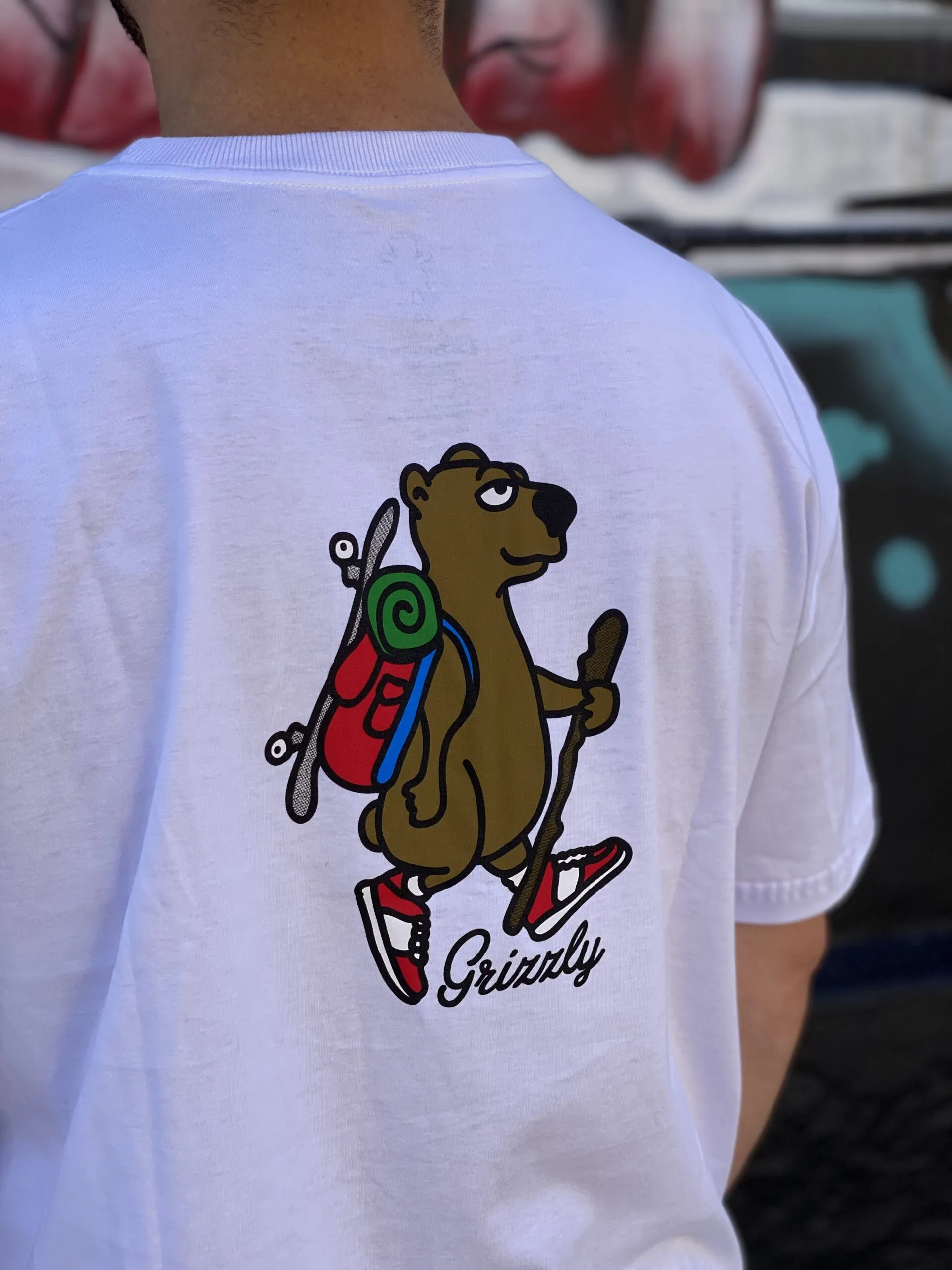 CAMISETA GRIZZLY HITCH HIKE BRANCO