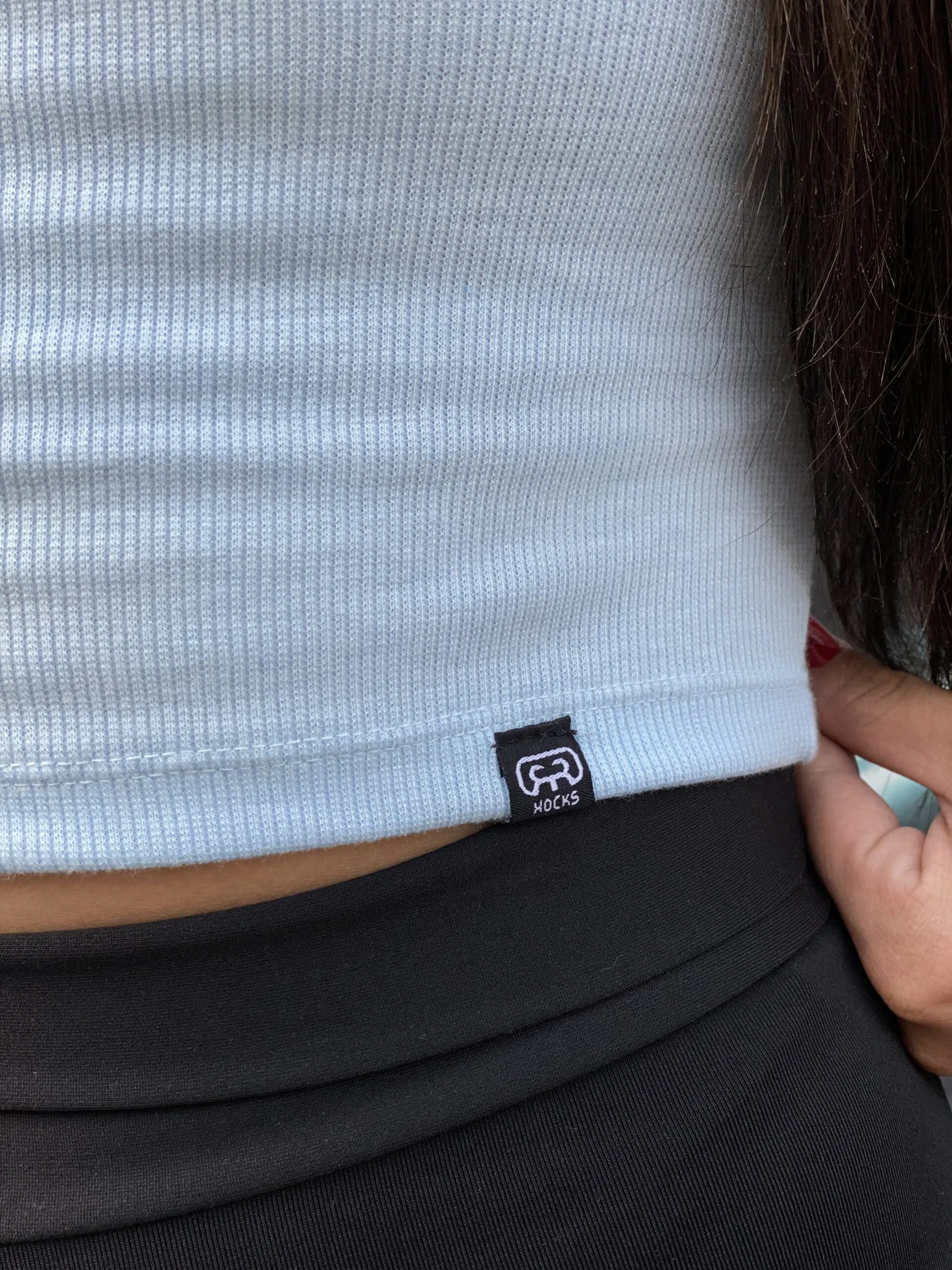 REGATA HOCKS MALHA FEMININA AZUL BEBE - Imagem 3