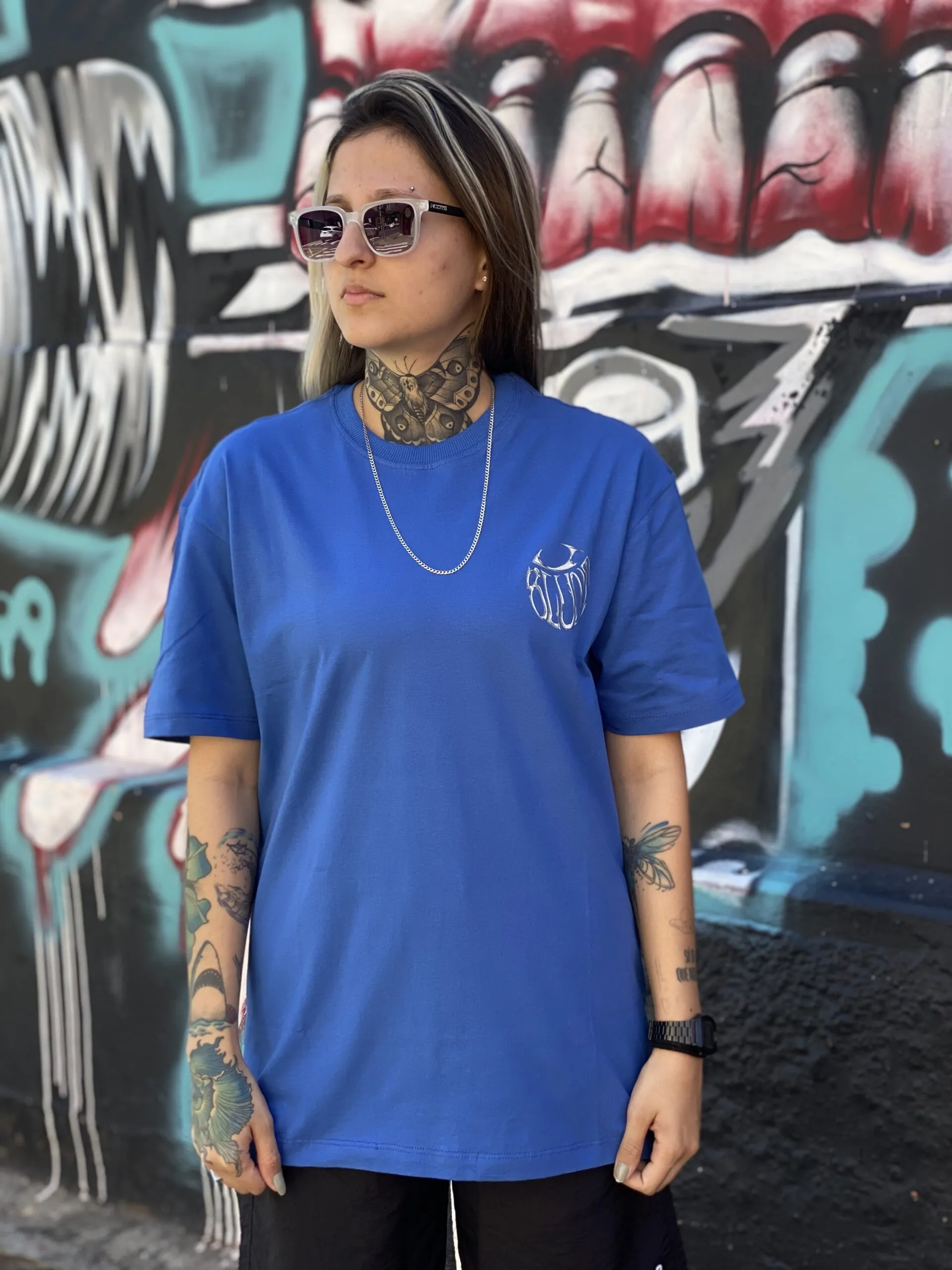 CAMISETA BLUNT CYBER TRIBAL ROYAL - Imagem 2