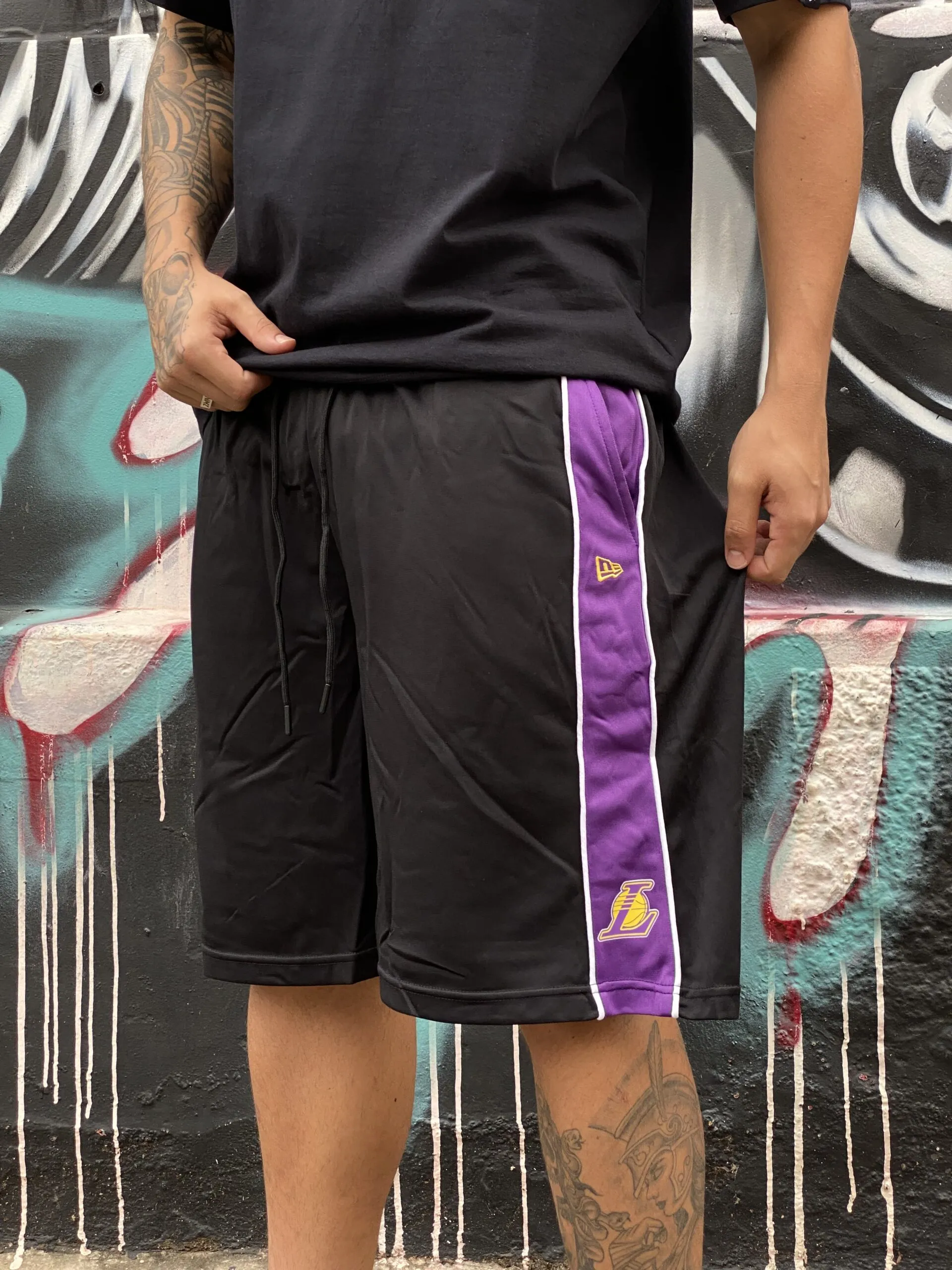 BERMUDA NEW ERA LOSLAK BLK PRETO - Imagem 3