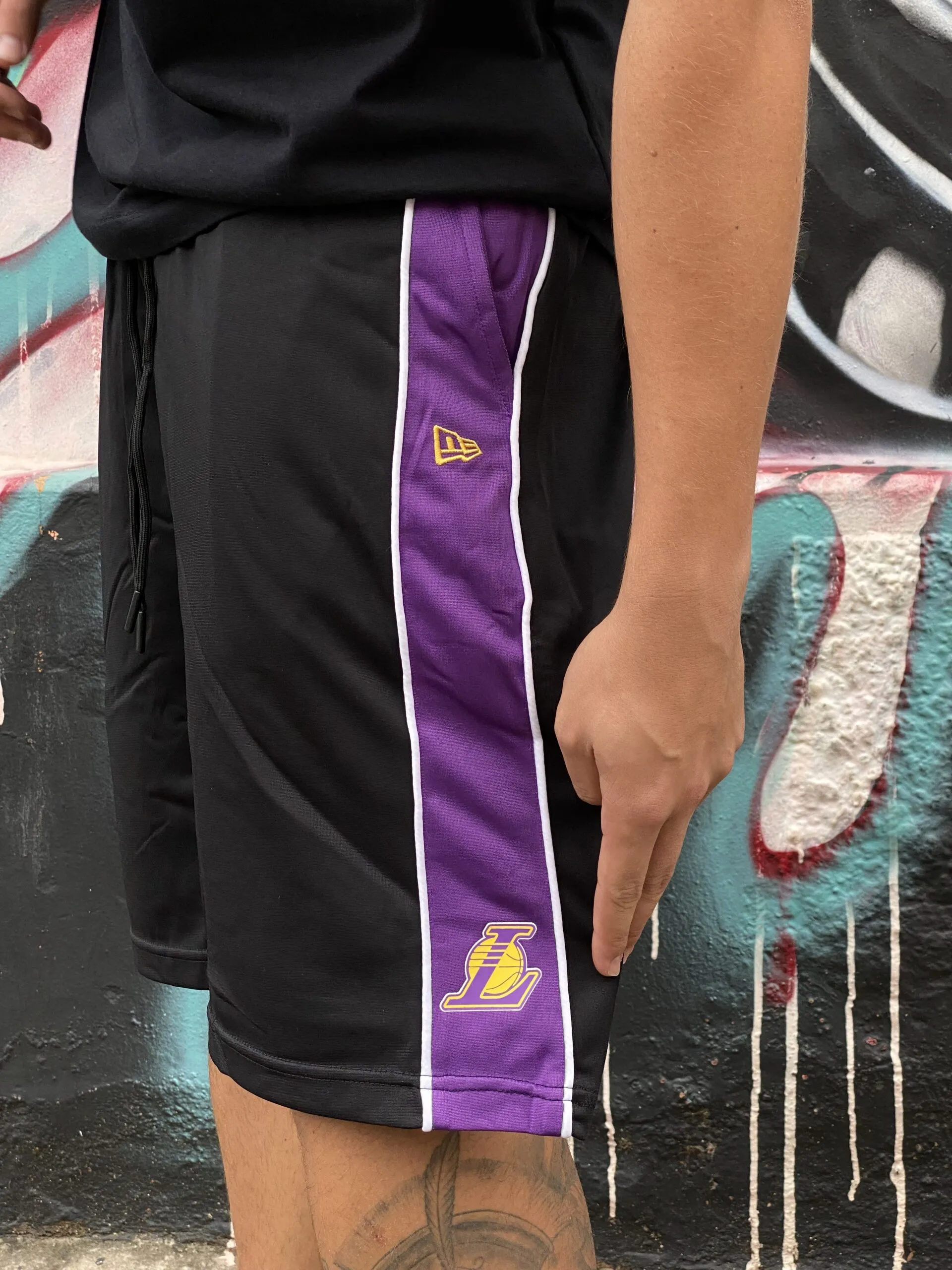 BERMUDA NEW ERA LOSLAK BLK PRETO - Imagem 4