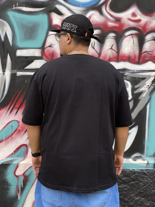 CAMISETA OVERSIZED WATS CLEAN PRETO - Imagem 3