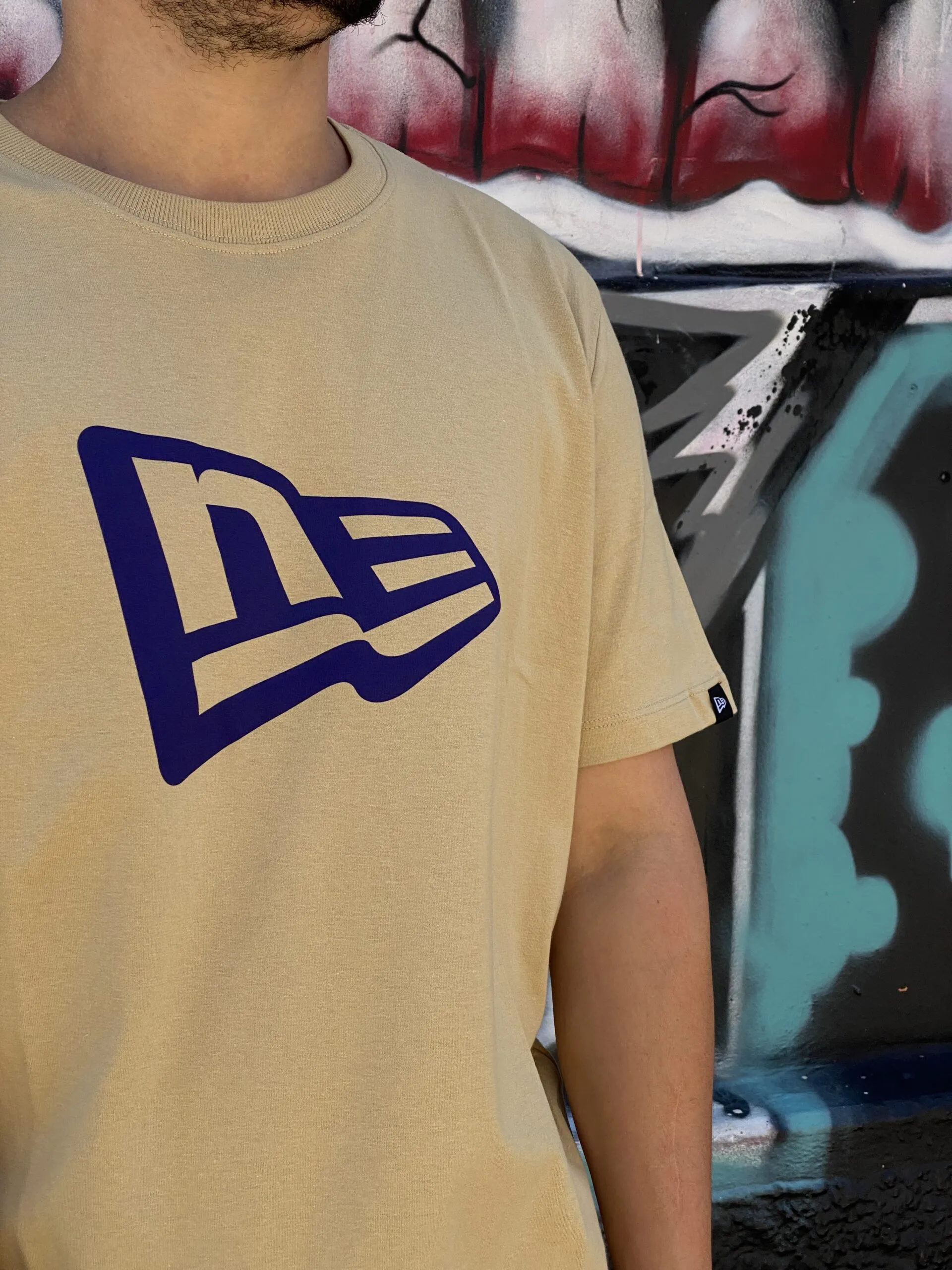 CAMISETA NEW ERA FLAG BRANDED CAQUI - Imagem 3