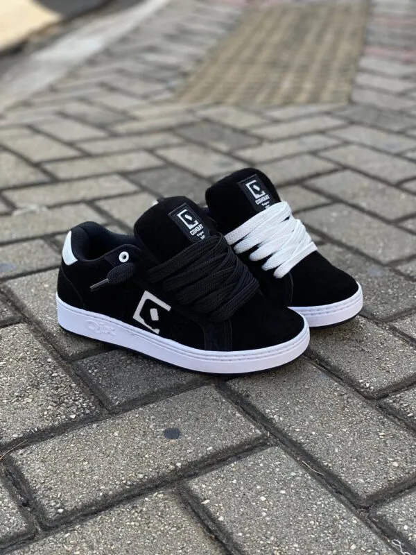 TÊNIS QIX COMBAT SUEDE PRETO BRANCO