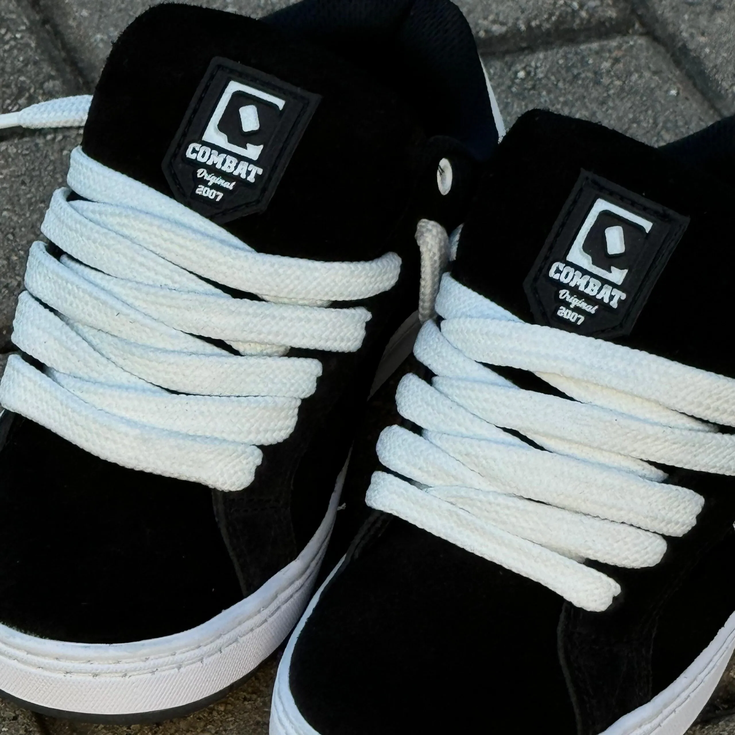 TÊNIS QIX COMBAT SUEDE PRETO BRANCO - Imagem 3