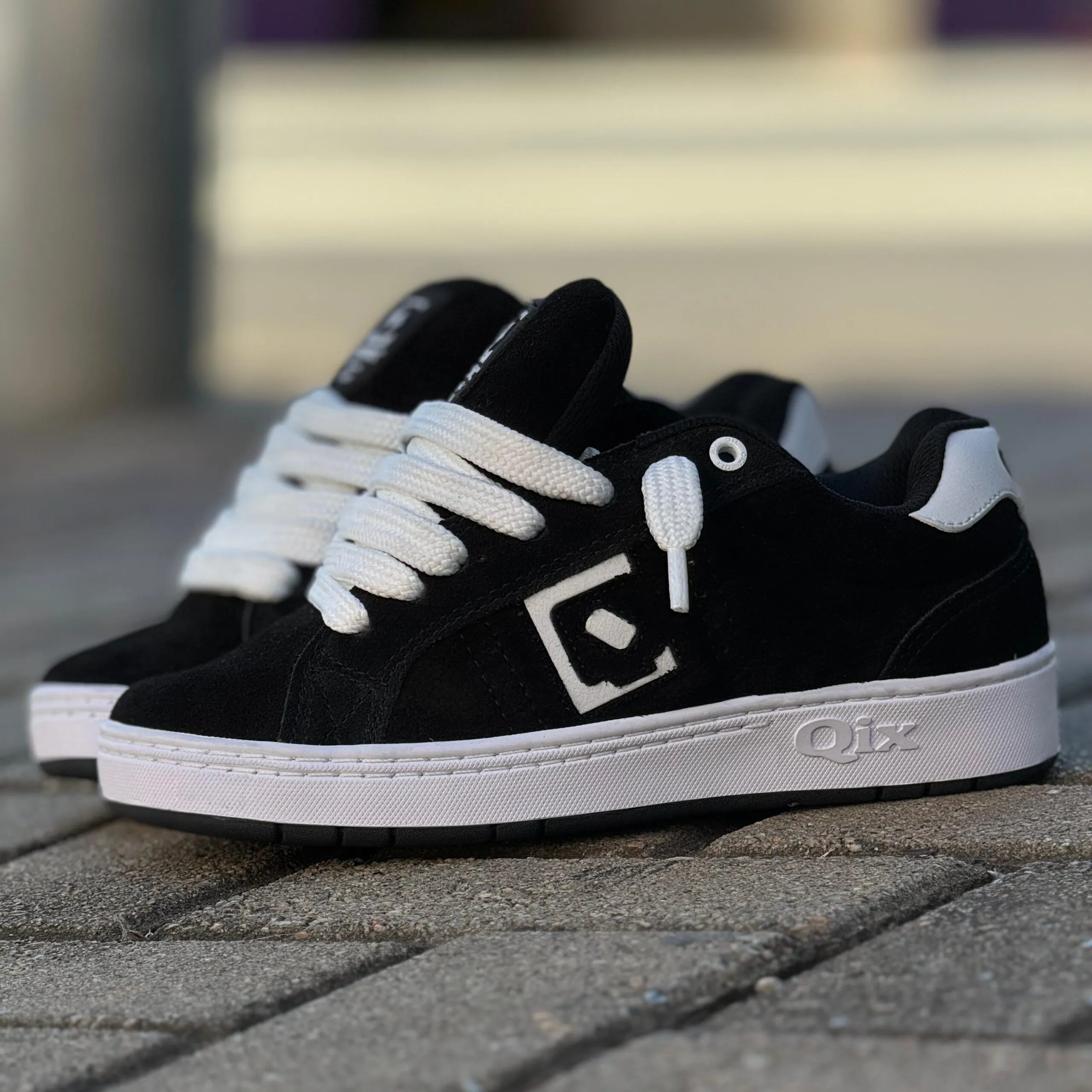 TÊNIS QIX COMBAT SUEDE PRETO BRANCO - Imagem 2
