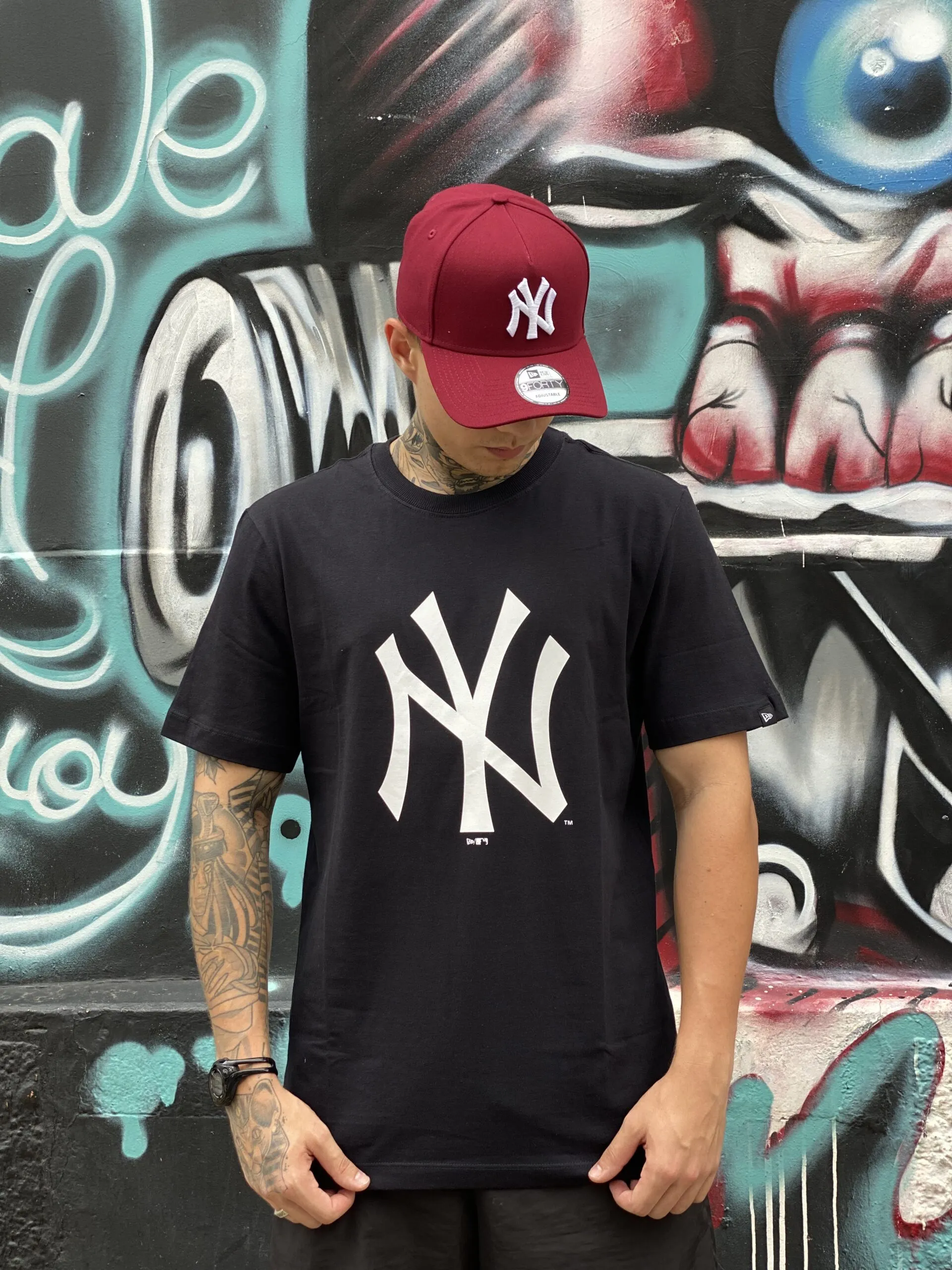 CAMISETA NEW ERA LOGO NY PRETO