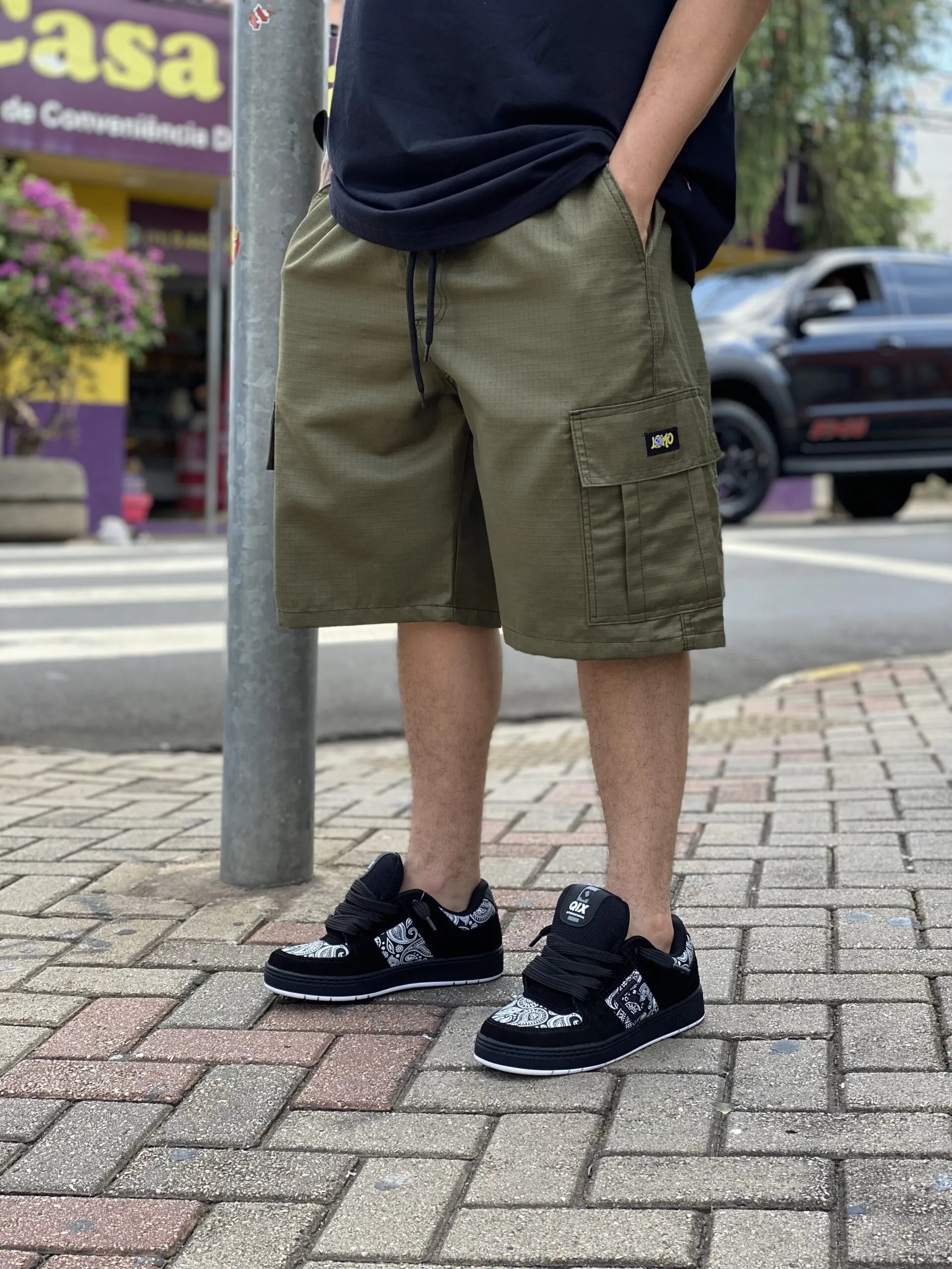 BERMUDA CARGO LOKO RIPSTOP VERDE MILITAR