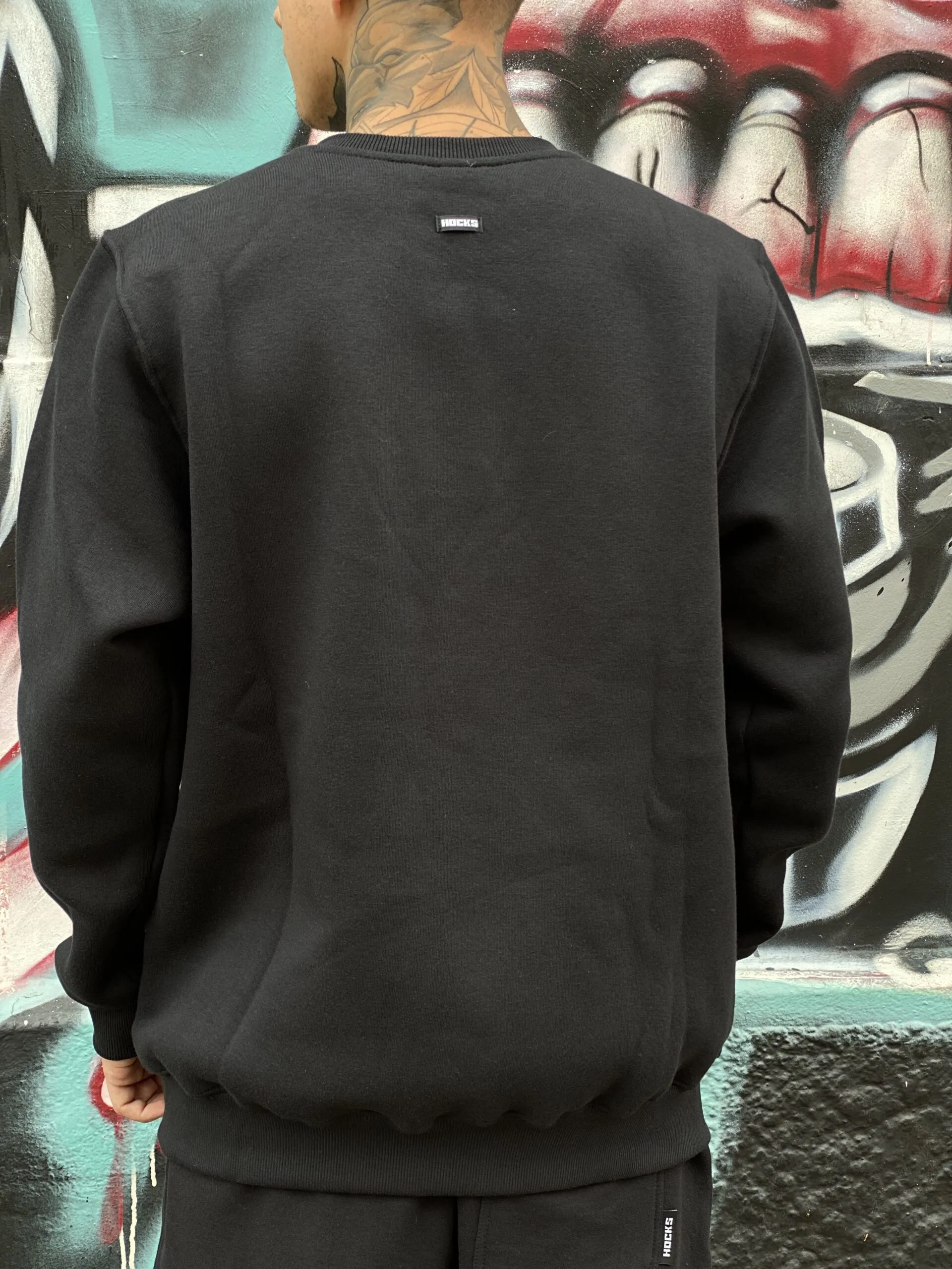 MOLETOM CARECA HOCKS SCRIPT PRETO - Imagem 3