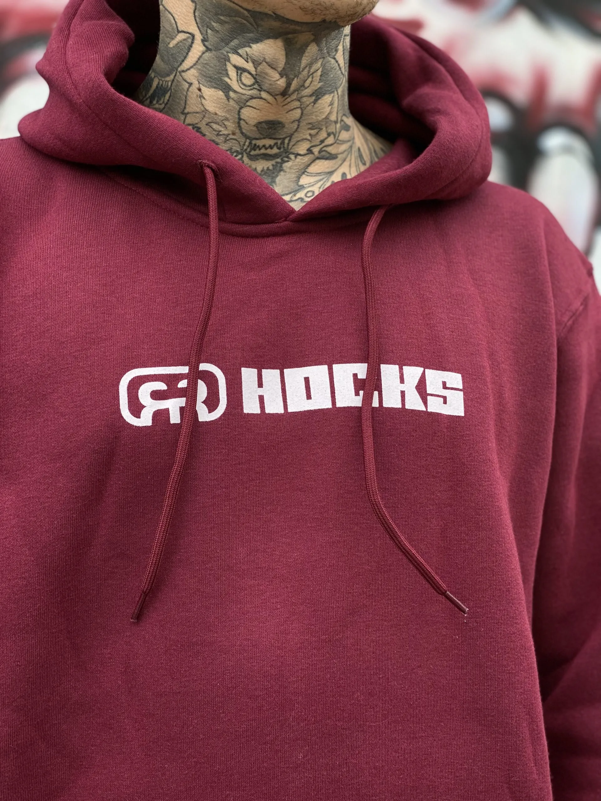 MOLETOM CANGURU HOCKS PRO LOGO BORDÔ - Imagem 2