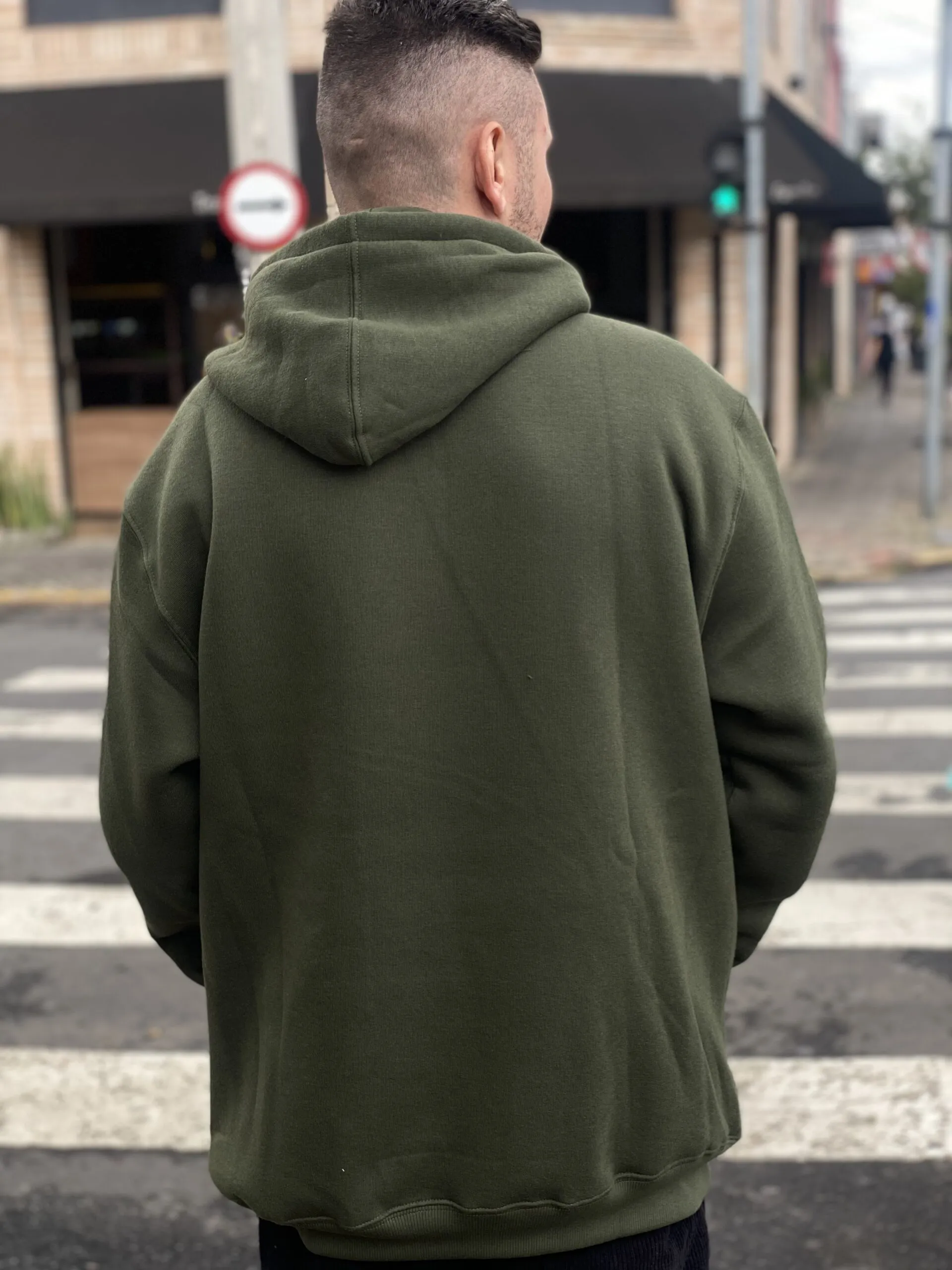 MOLETOM CANGURU GRIZZLY MINI OG BEAR VERDE MILITAR - Imagem 3