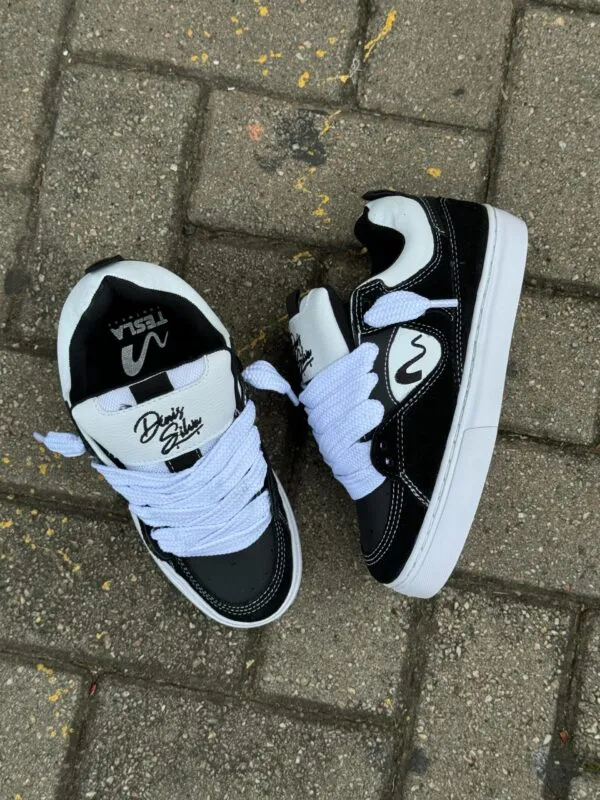 TÊNIS TESLA FUSION BLACK WHITE - Imagem 4