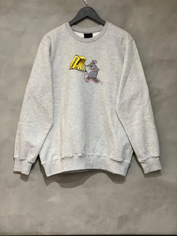 Moletom careca Hocks modelo Armadilha na cor mescla, confortável e estiloso para o dia a dia.