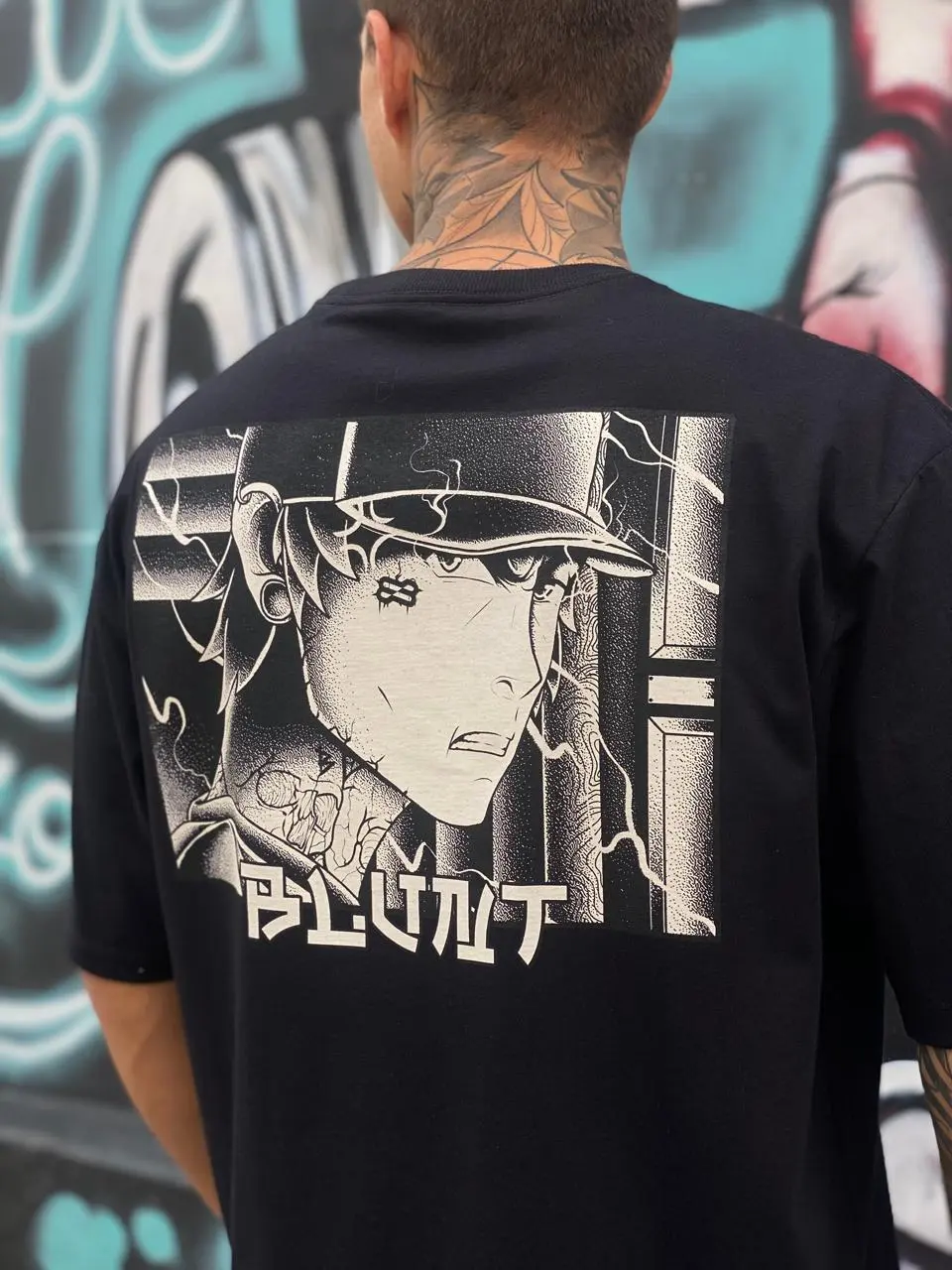 CAMISETA BLUNT ANGRY ANIME PRETO - Imagem 3