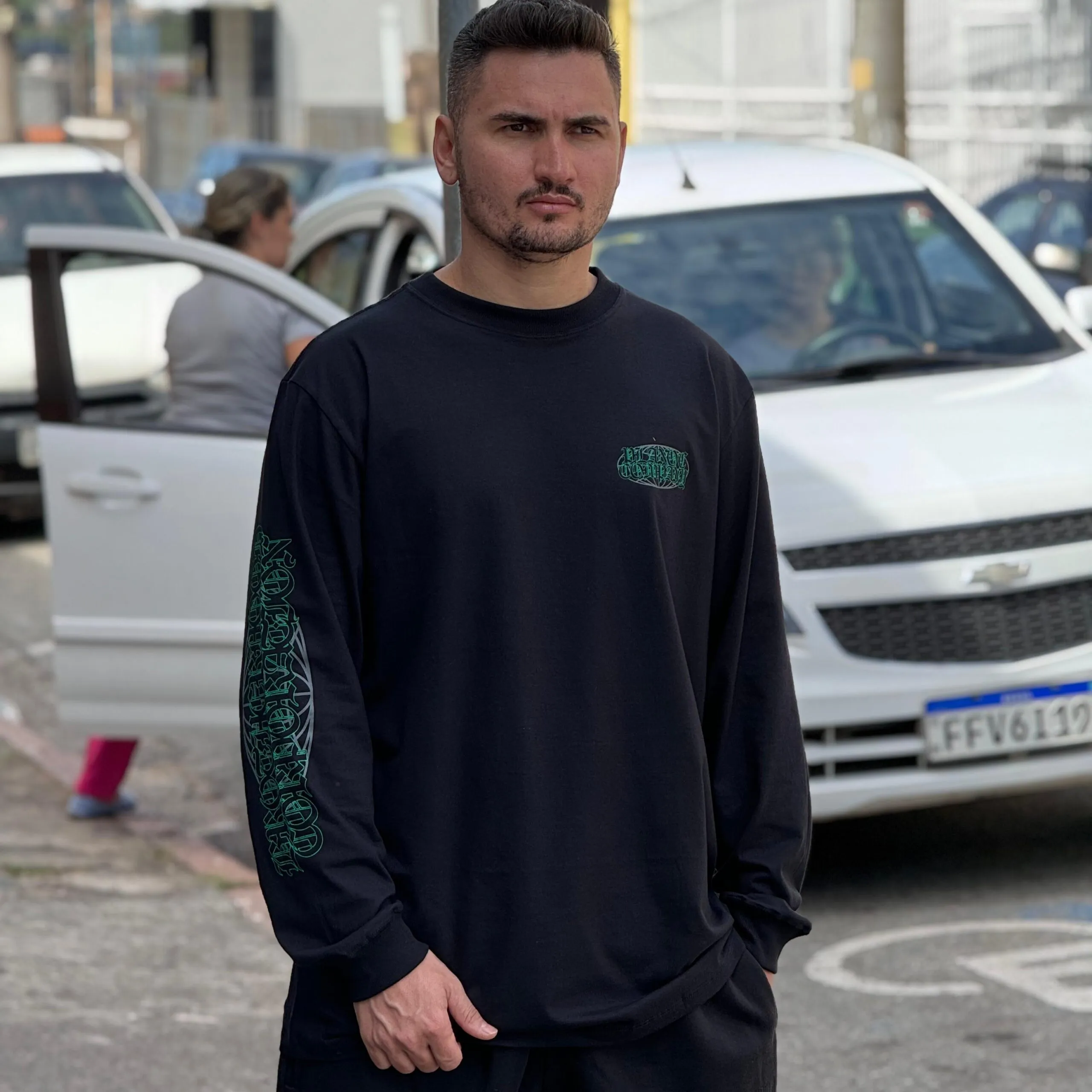 CAMISETA ML PLANO C. BHD CORP PRETO - Imagem 5