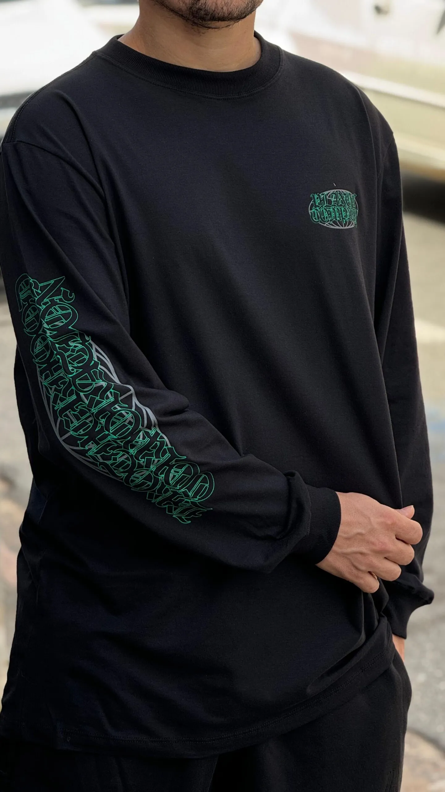 CAMISETA ML PLANO C. BHD CORP PRETO - Imagem 6