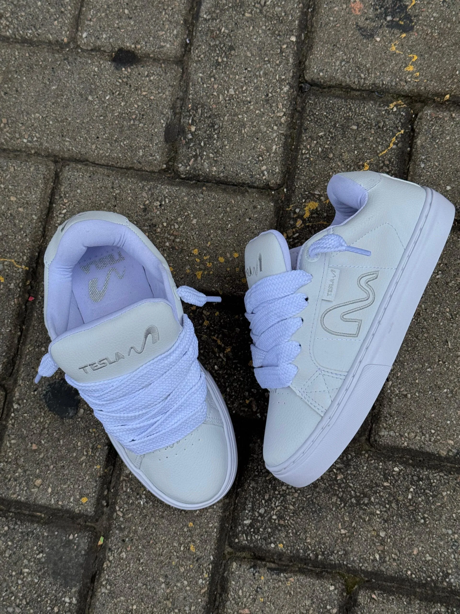 TÊNIS TESLA HERTZ ALL WHITE - Imagem 7