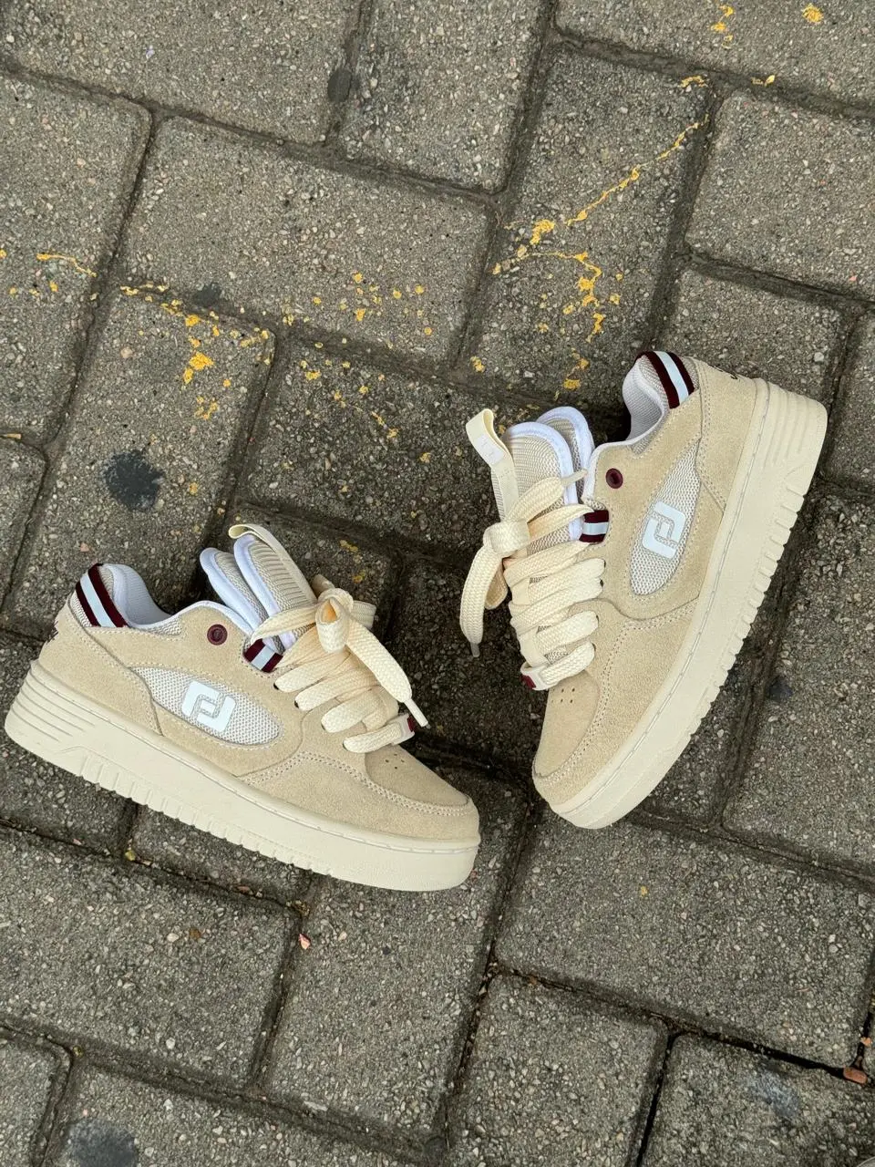 Tênis Freeday Switch  Creme Bordô - Imagem 5