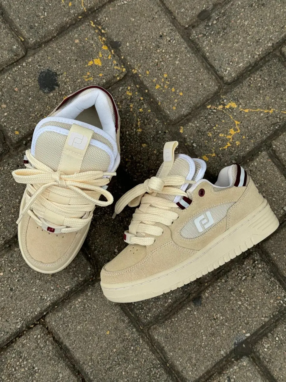 Tênis Freeday Switch  Creme Bordô - Imagem 6