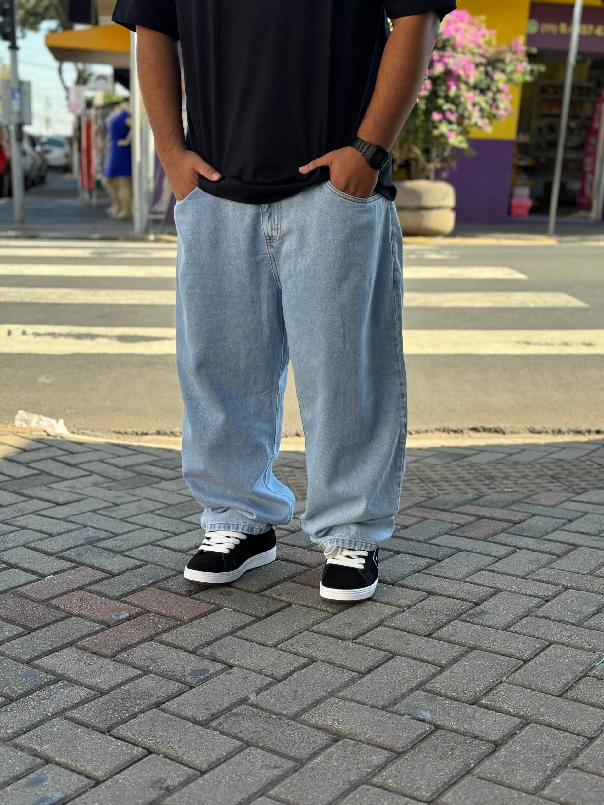 CALÇA JEANS RETA PLANO C. BLUE - Imagem 4