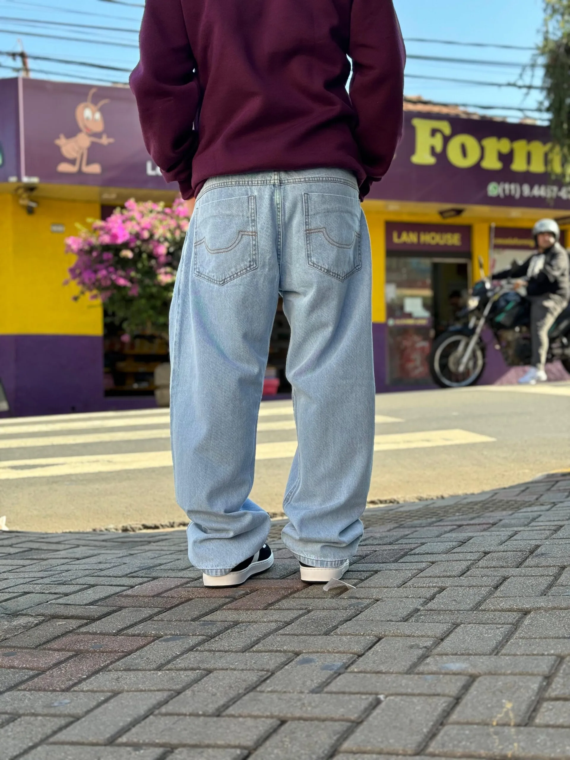CALÇA JEANS RETA PLANO C. BLUE - Imagem 6