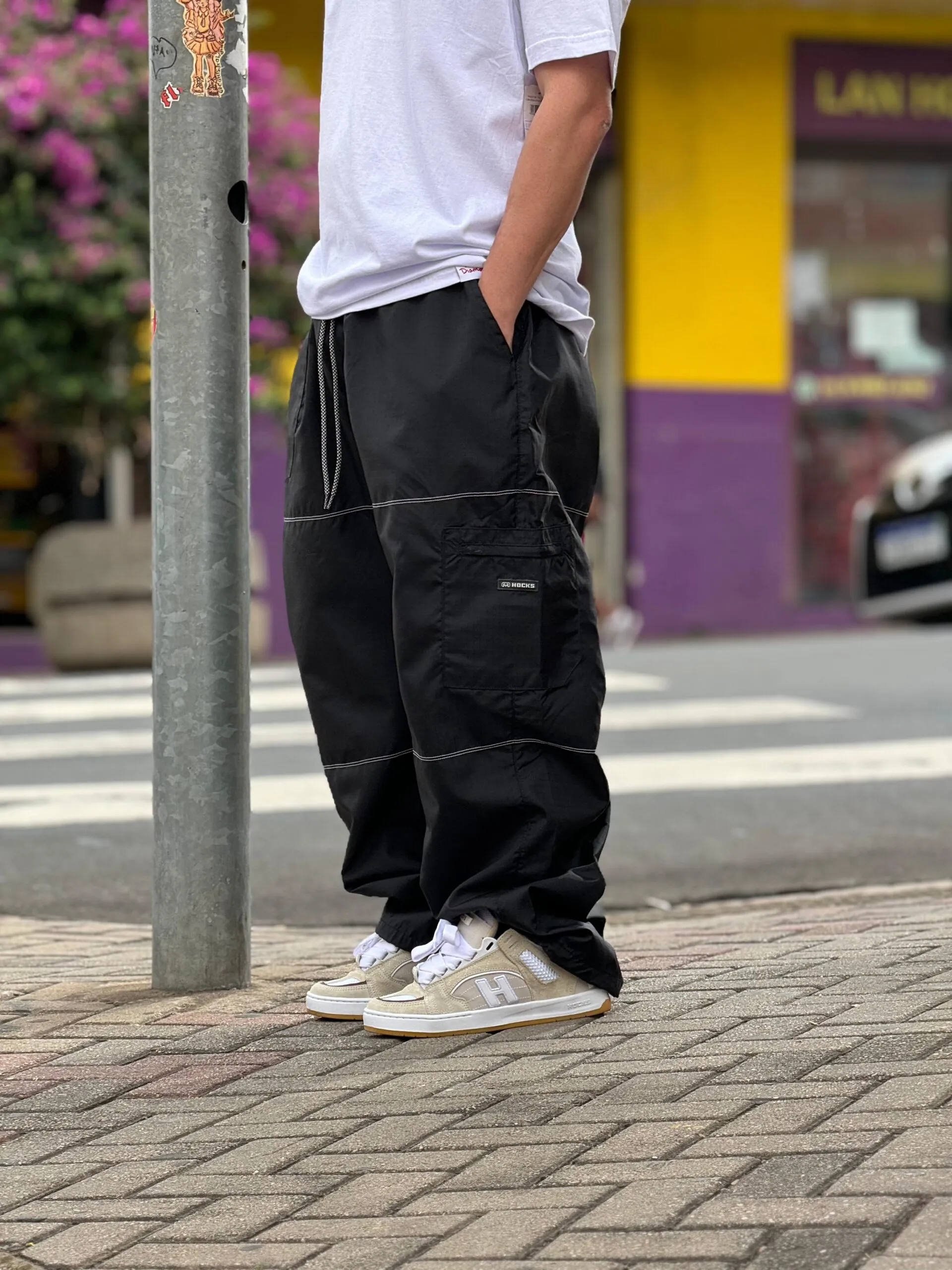 CALÇA SARJA JOGGER HOCKS PRETO - Imagem 2