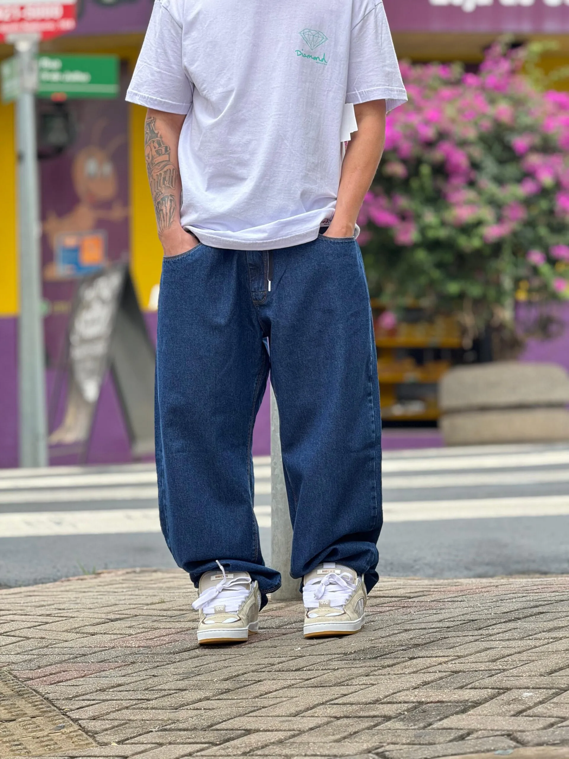 CALÇA JEANS ESCURO HOCKS BIG