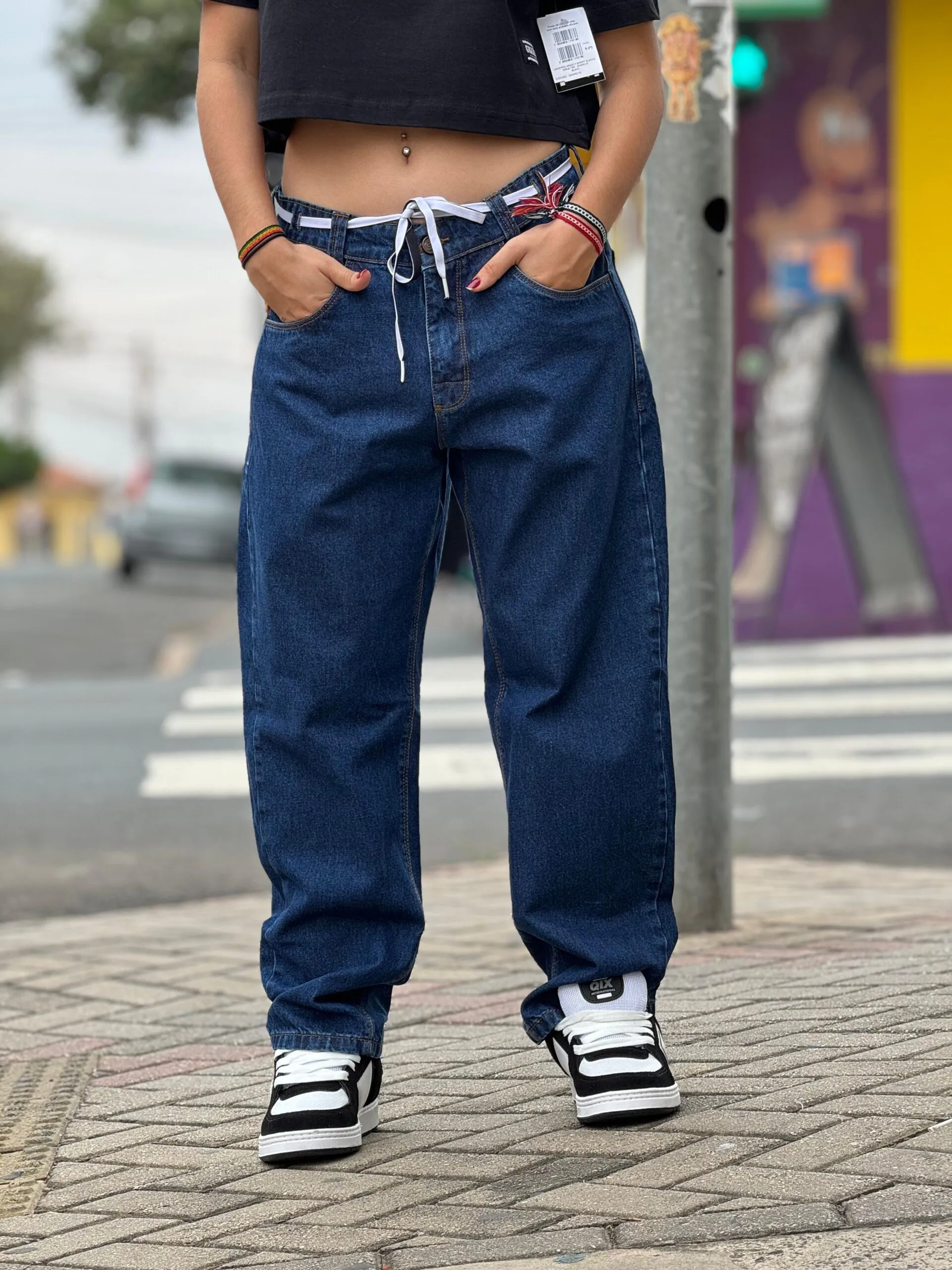 CALÇA JEANS ESCURO HOCKS BIG - Imagem 4