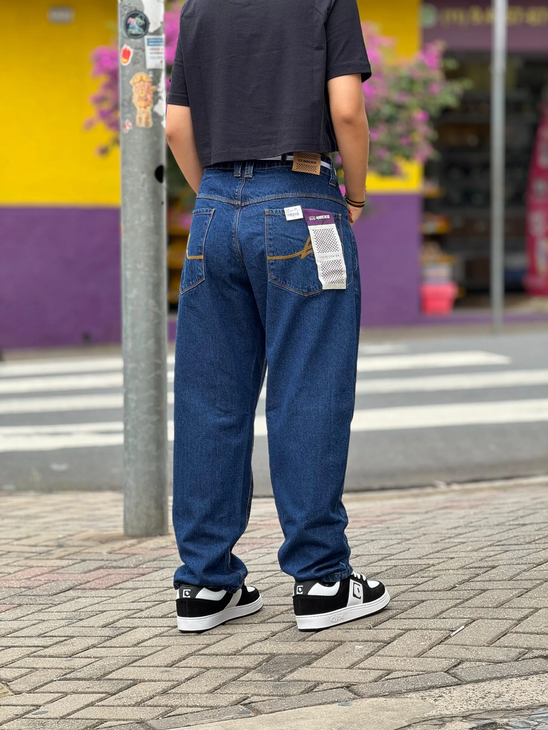 CALÇA JEANS ESCURO HOCKS BIG - Imagem 7