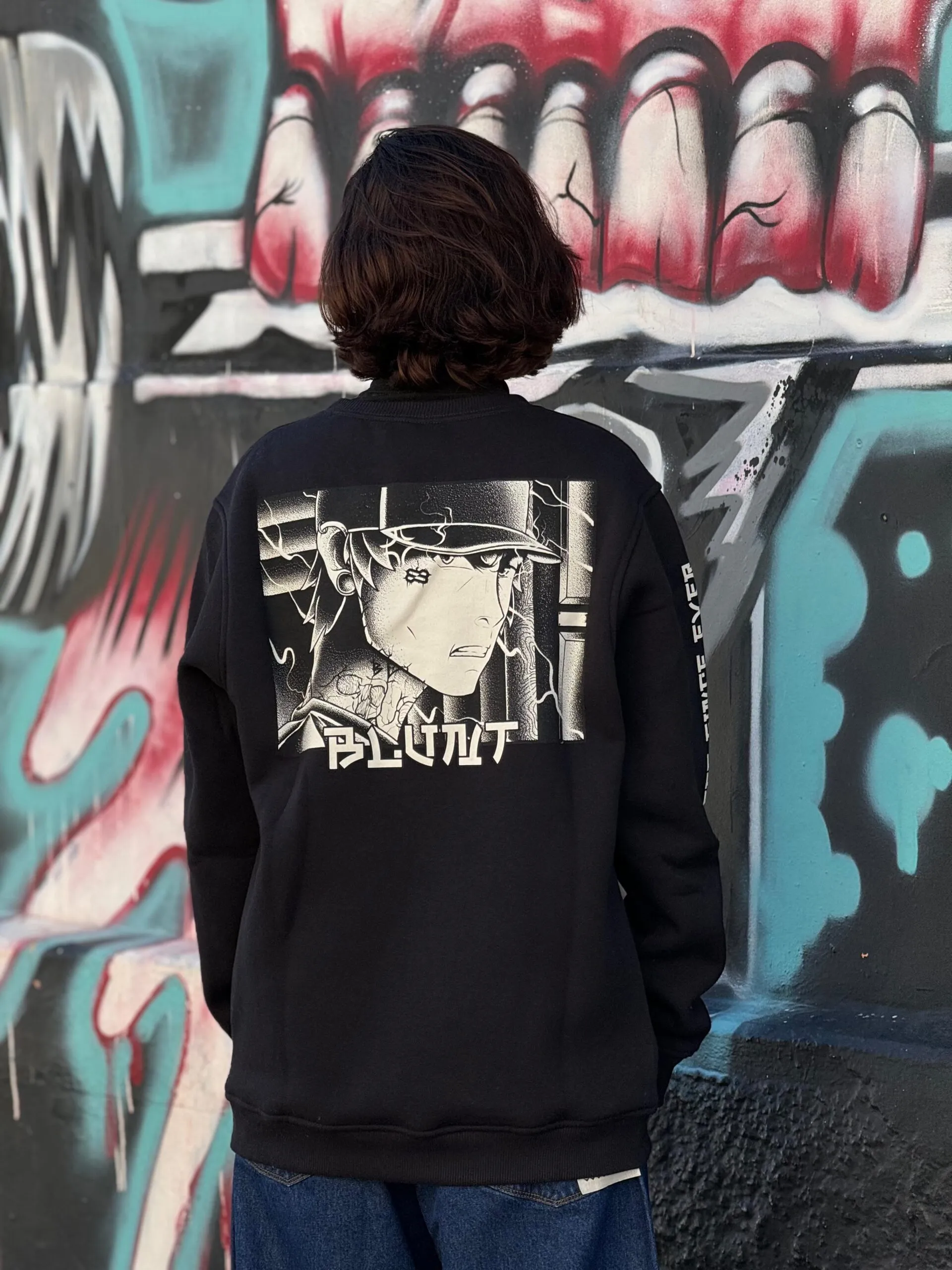 MOLETOM CARECA BLUNT ANIMETHUNDER PRETO - Imagem 6