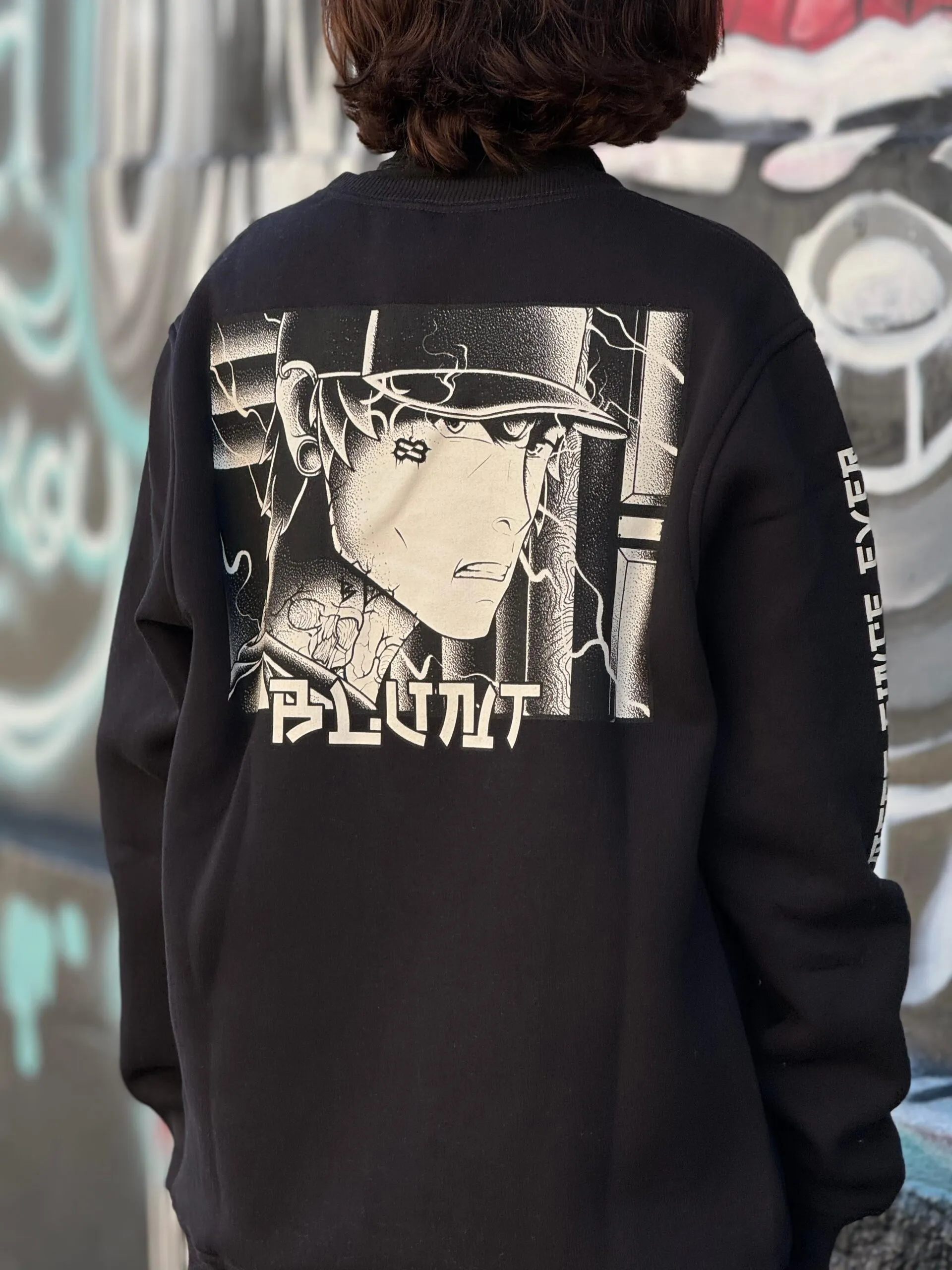 MOLETOM CARECA BLUNT ANIMETHUNDER PRETO - Imagem 5