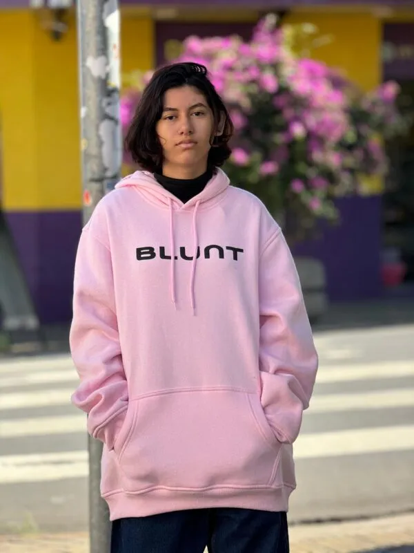 MOLETOM CANGURU BLUNT HULL ROSA BEBE - Imagem 2