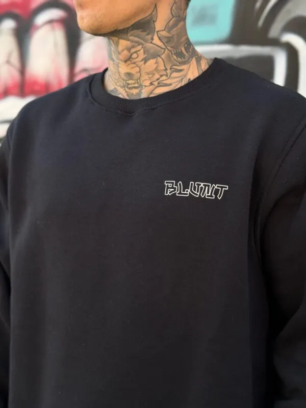 MOLETOM CARECA BLUNT ANIMETHUNDER PRETO - Imagem 3