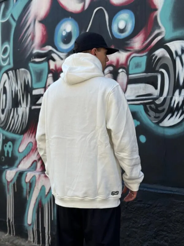 MOLETOM CANGURU BLUNT HULL OFF WHITE - Imagem 3