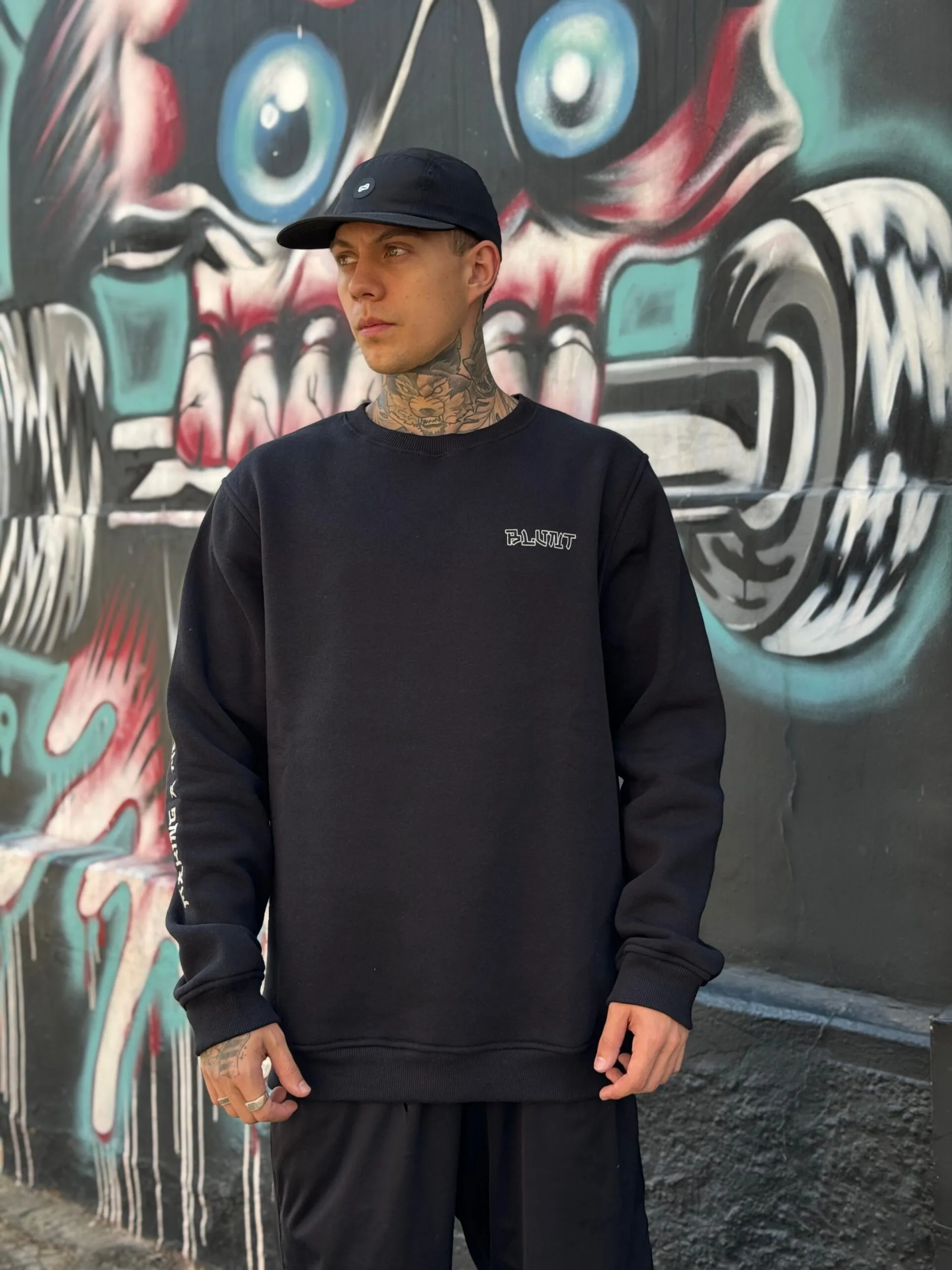 MOLETOM CARECA BLUNT ANIMETHUNDER PRETO - Imagem 2