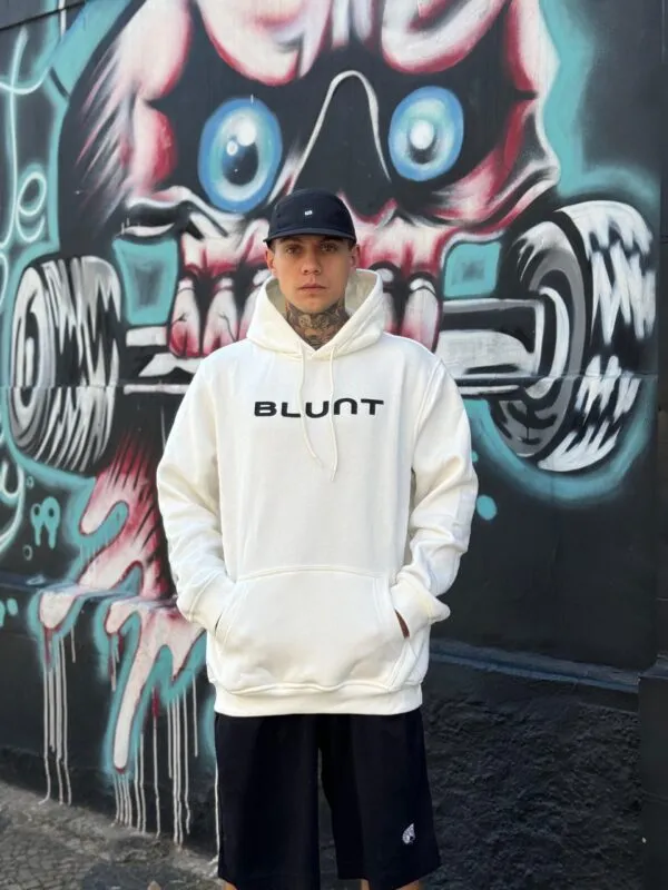 MOLETOM CANGURU BLUNT HULL OFF WHITE