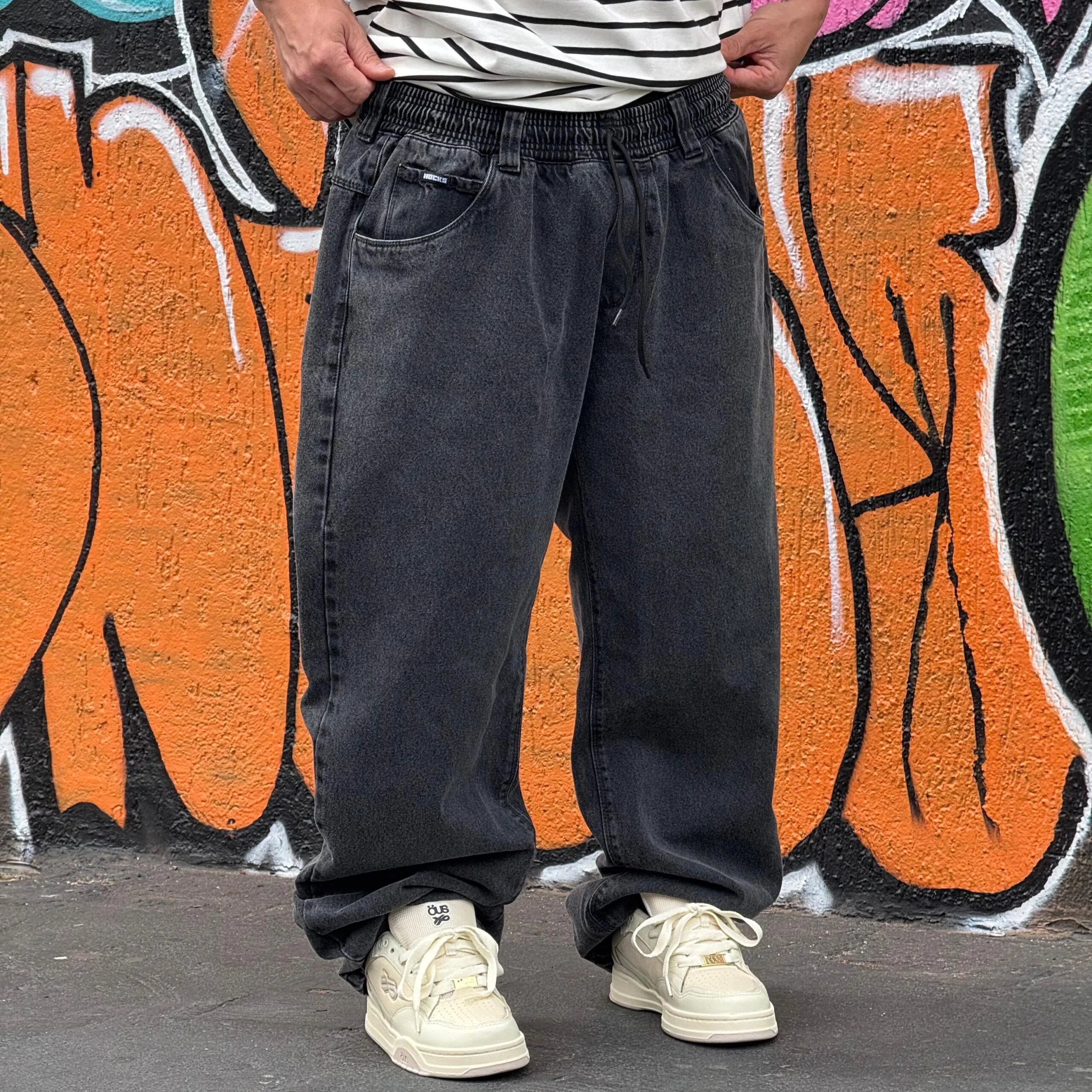 CALÇA JEANS HOCKS BIG PRETO - Imagem 2