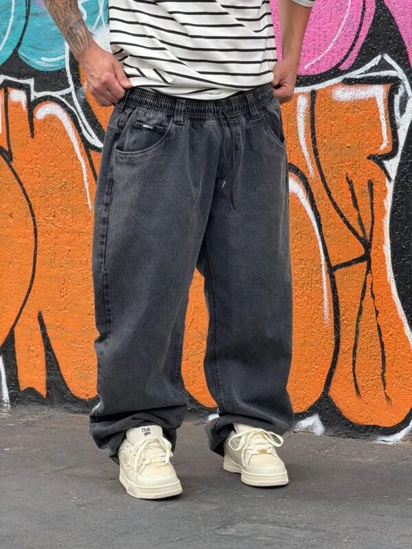 CALÇA JEANS HOCKS BIG PRETO - Imagem 4