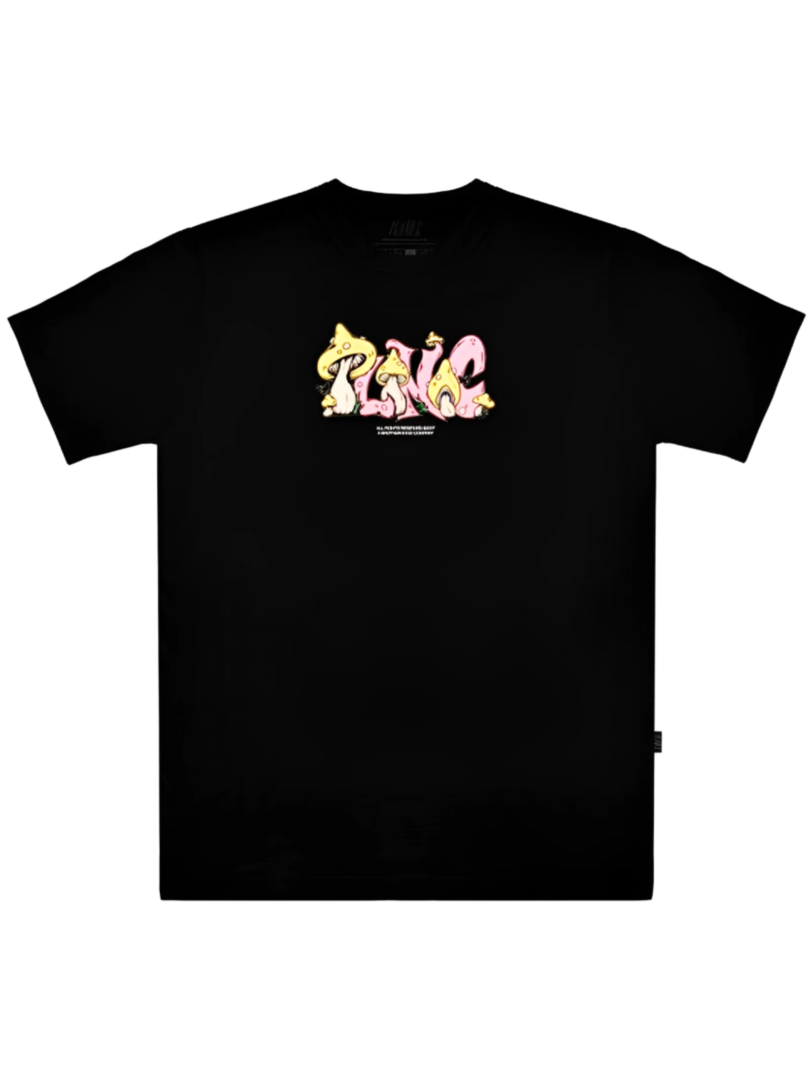 CAMISETA PLANO C. MUSHROOMS PRETO