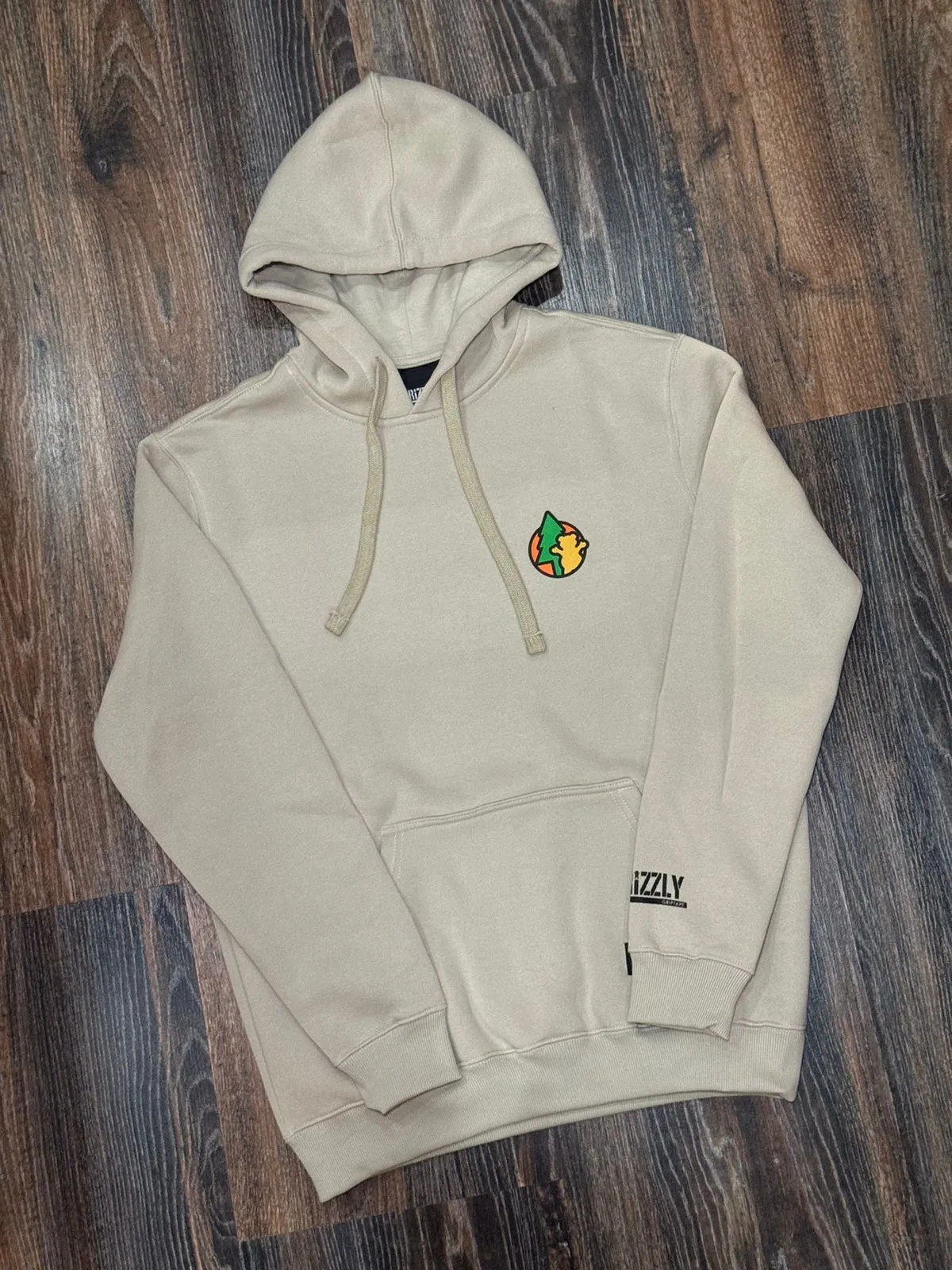 MOLETOM CANGURU GRIZZLY EVERGREEN AREIA