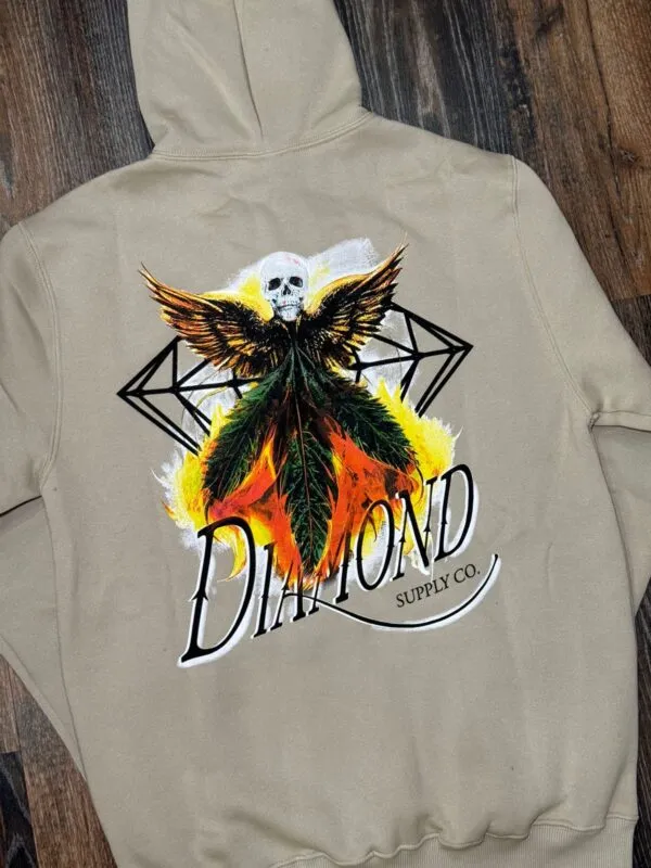 MOLETOM CANGURU DIAMOND DEATH ANGELS AREIA - Imagem 2