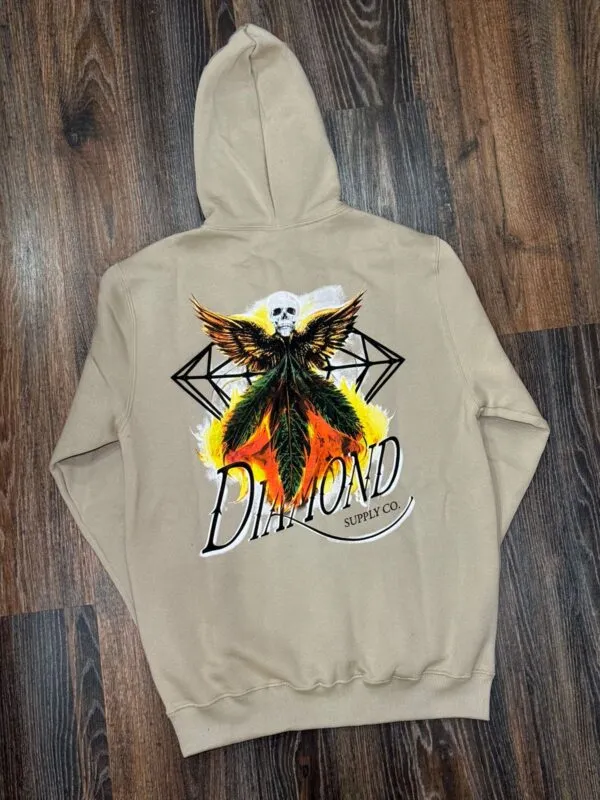 MOLETOM CANGURU DIAMOND DEATH ANGELS AREIA - Imagem 4