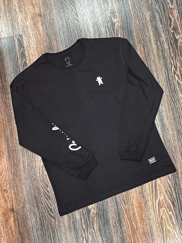 CAMISETA ML GRIZZLY MINI OG BEAR PRETO
