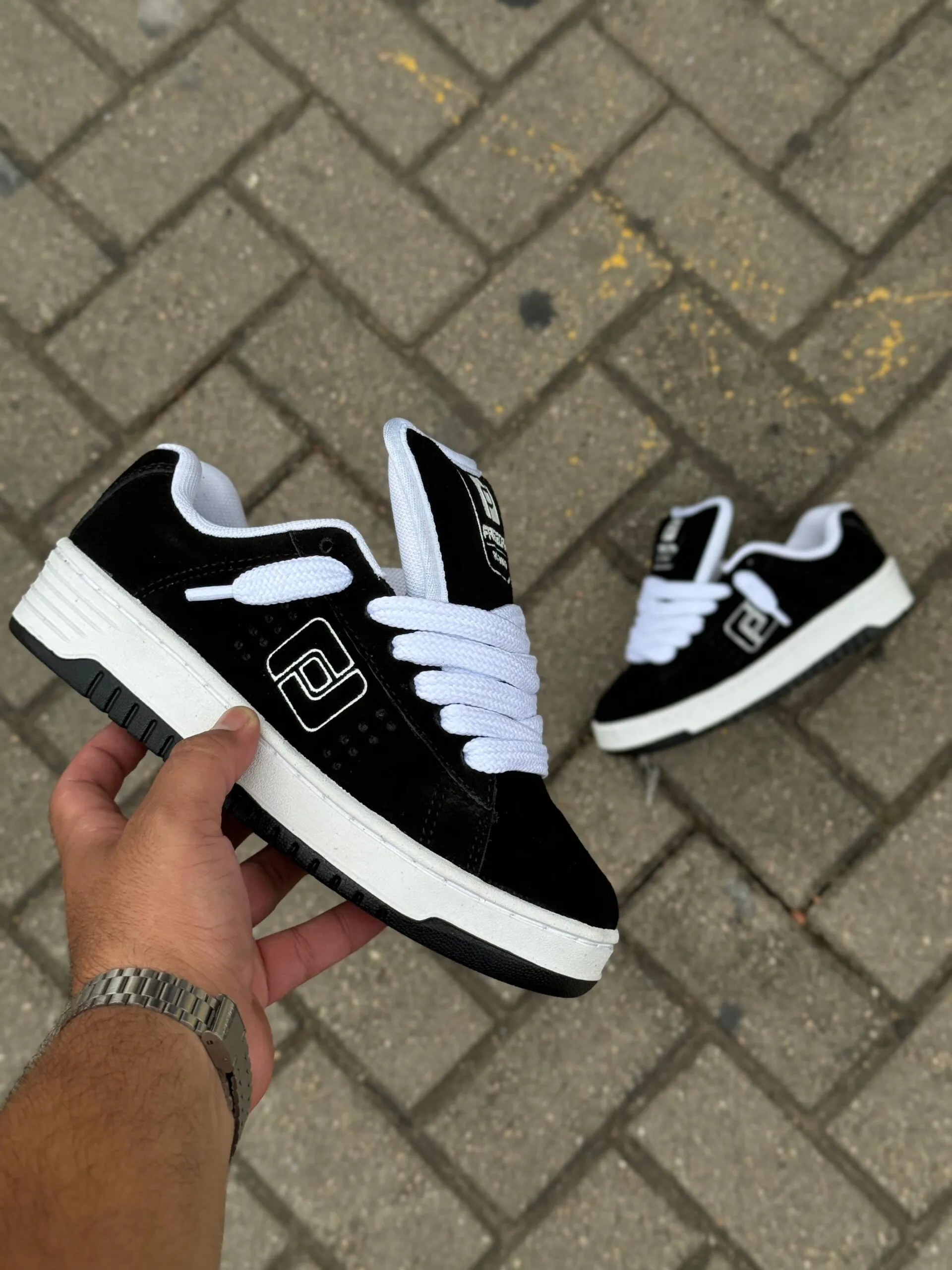 TÊNIS FREEDAY JAB PRETO BRANCO - Imagem 5