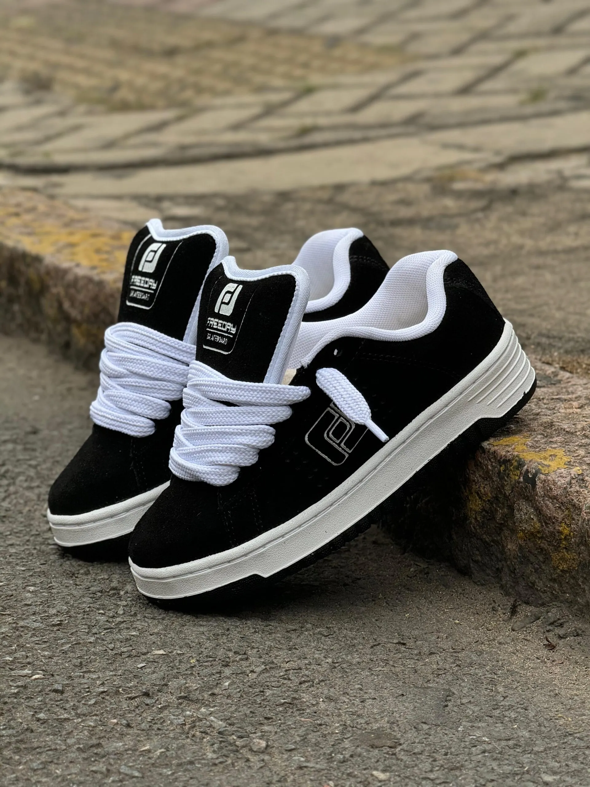 TÊNIS FREEDAY JAB PRETO BRANCO - Imagem 2
