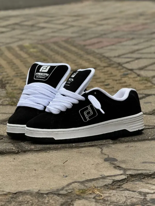 TÊNIS FREEDAY JAB PRETO BRANCO - Imagem 6