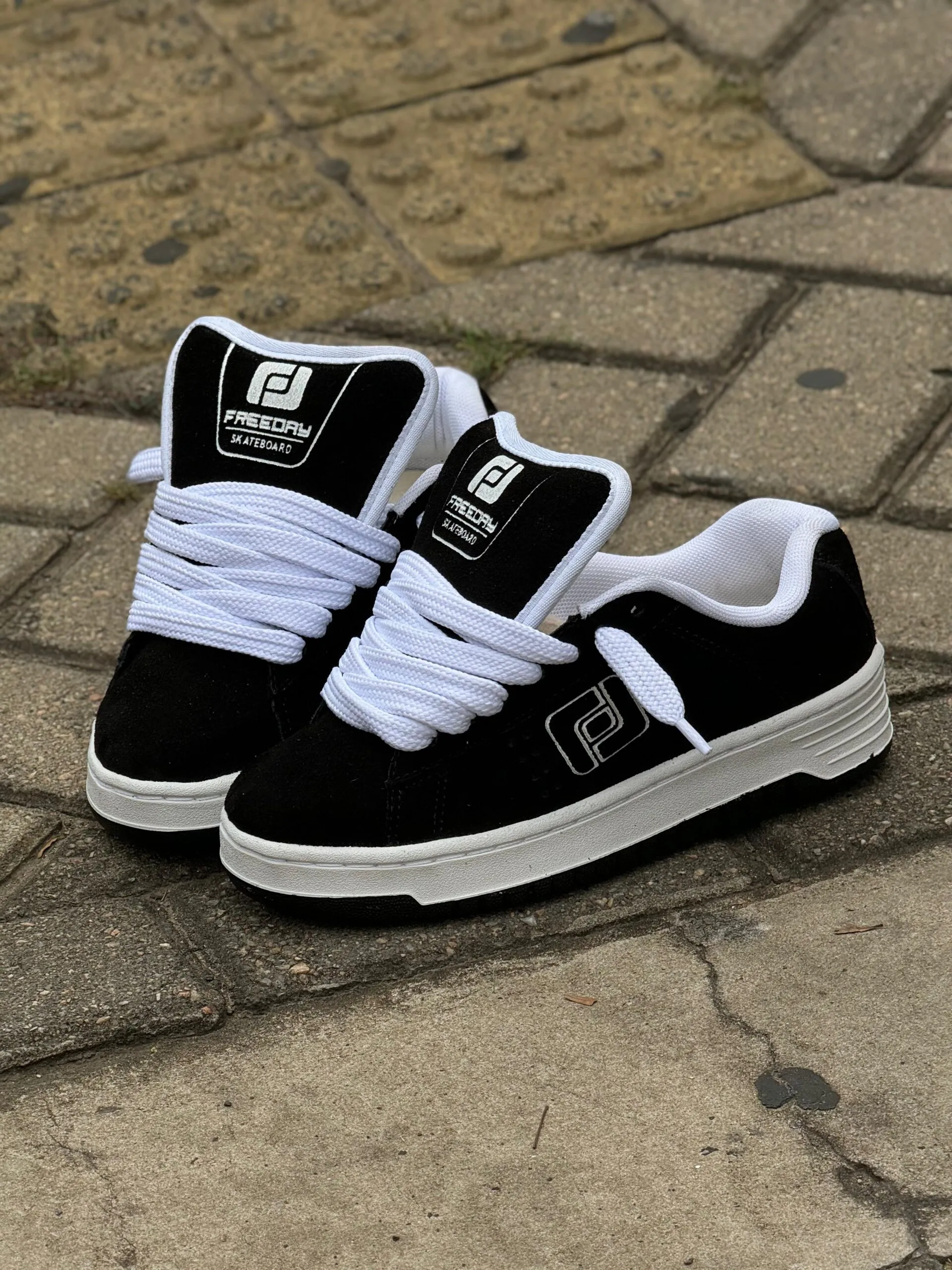 TÊNIS FREEDAY JAB PRETO BRANCO - Imagem 3