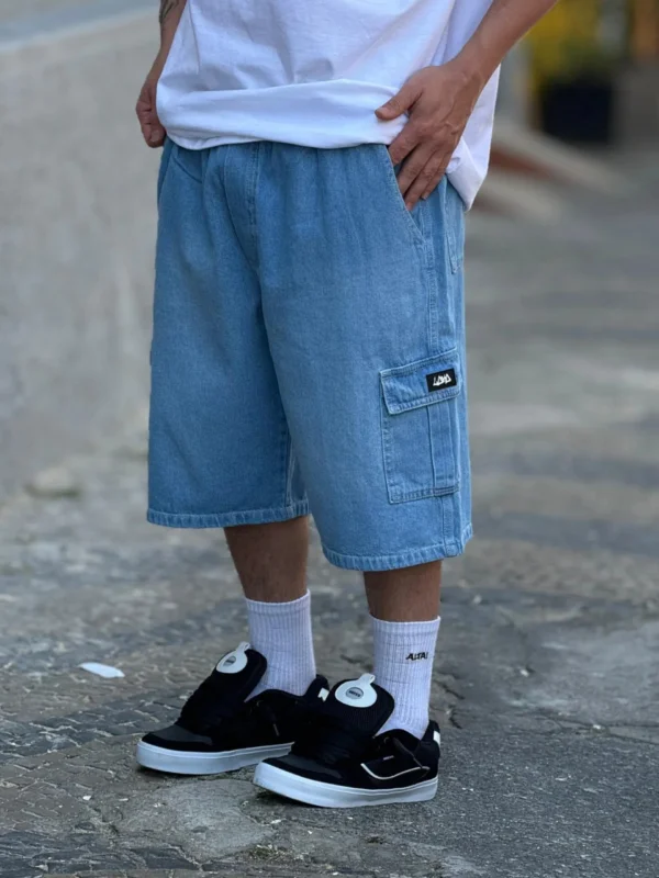 Bermuda Cargo Loko Jeans Claro