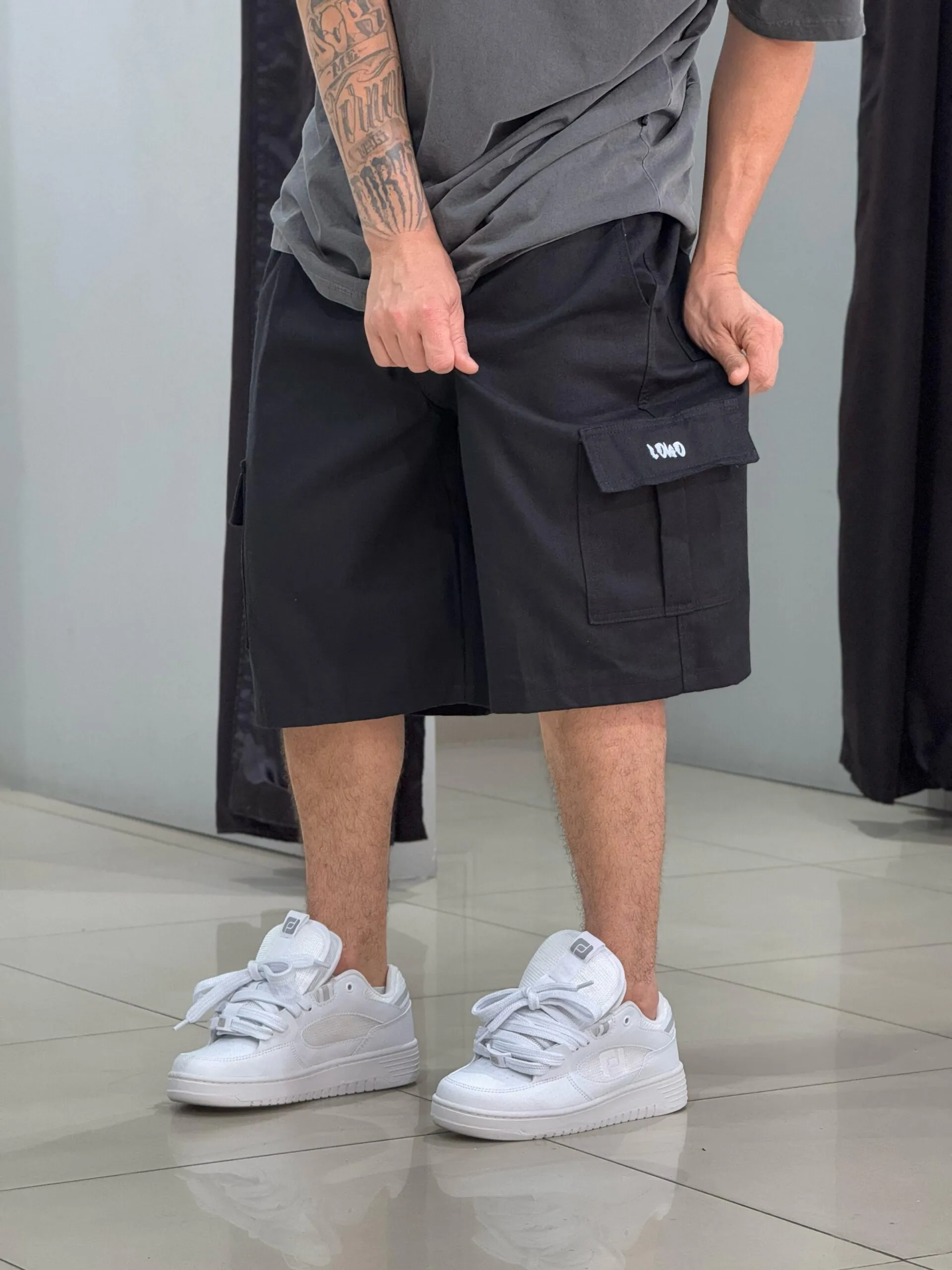 Bermuda Cargo Loko Preto - Imagem 3