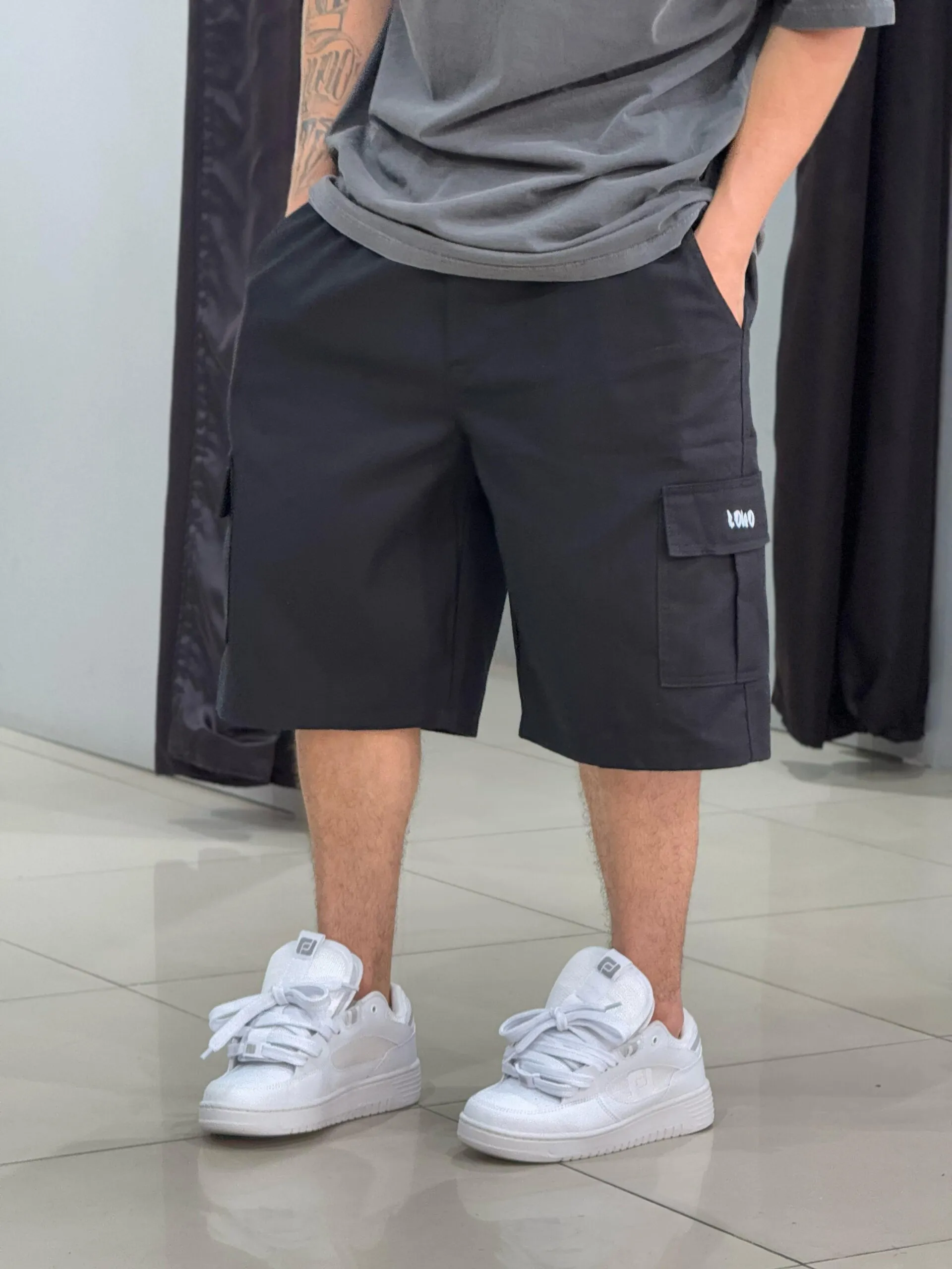 Bermuda Cargo Loko Preto - Imagem 4